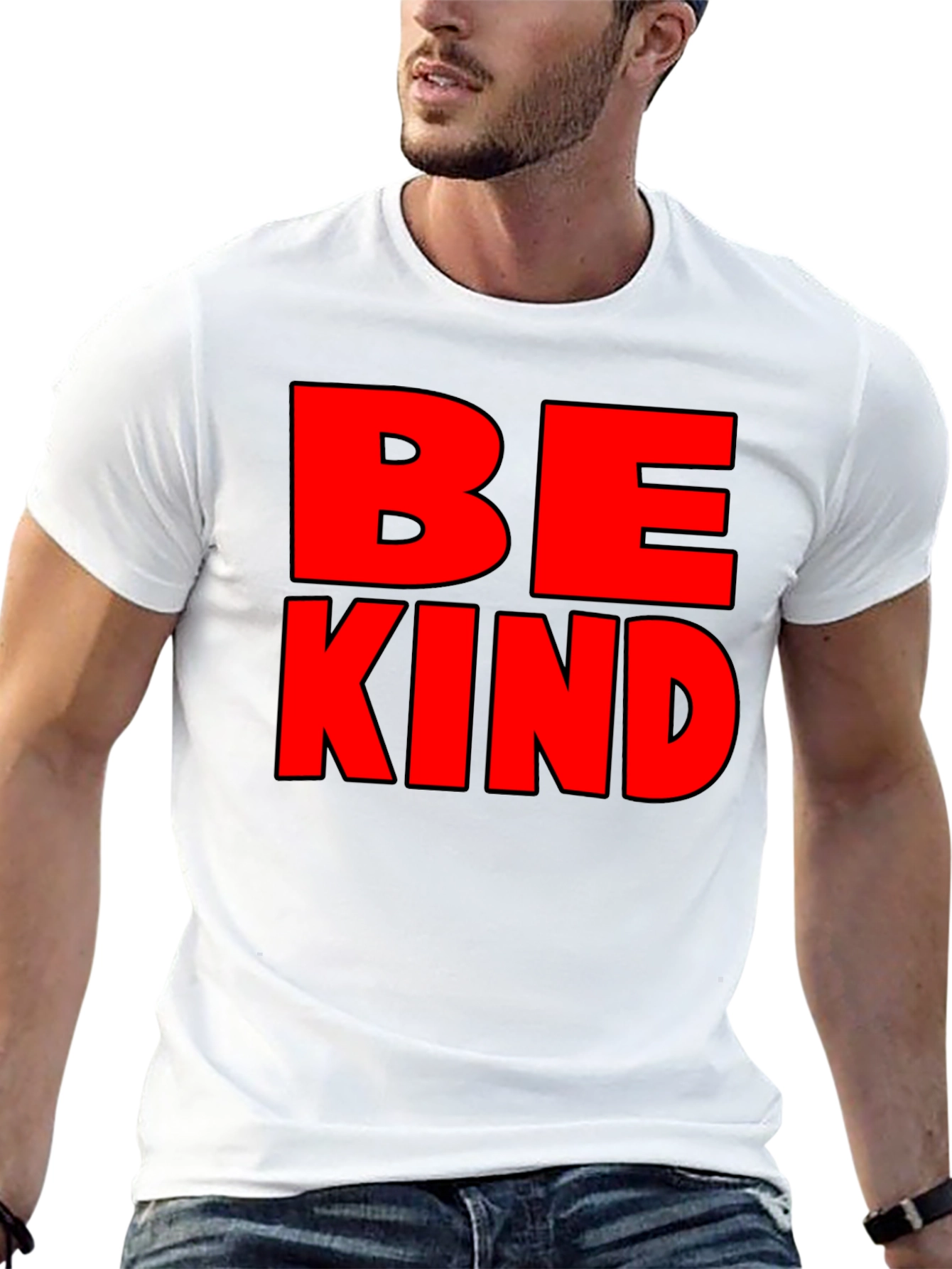 Black Be Kind Graphic Tee - Mens Black T-Shirt view 13