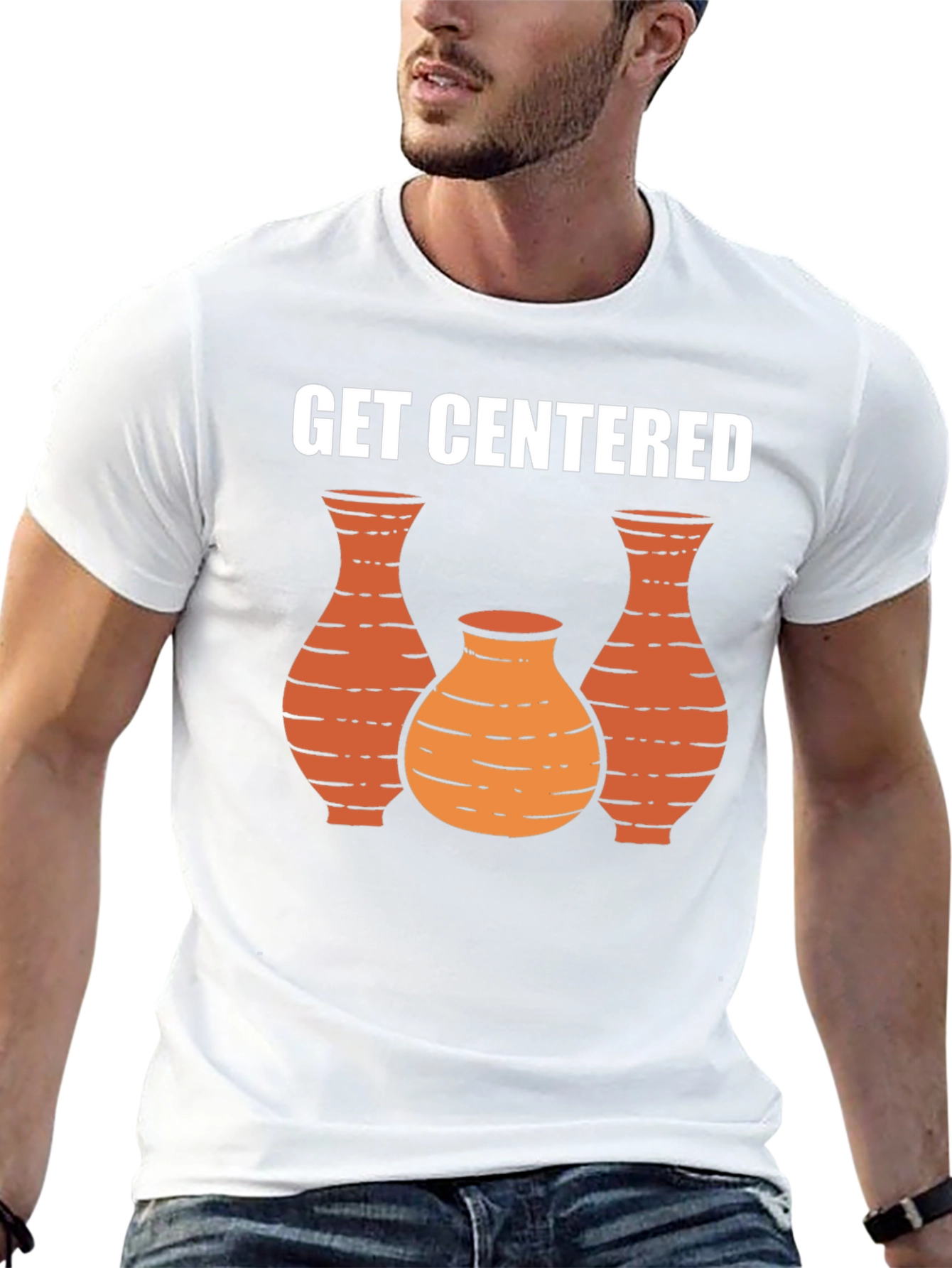 Black Get Centered Pottery Graphic Tee - Unisex view 13