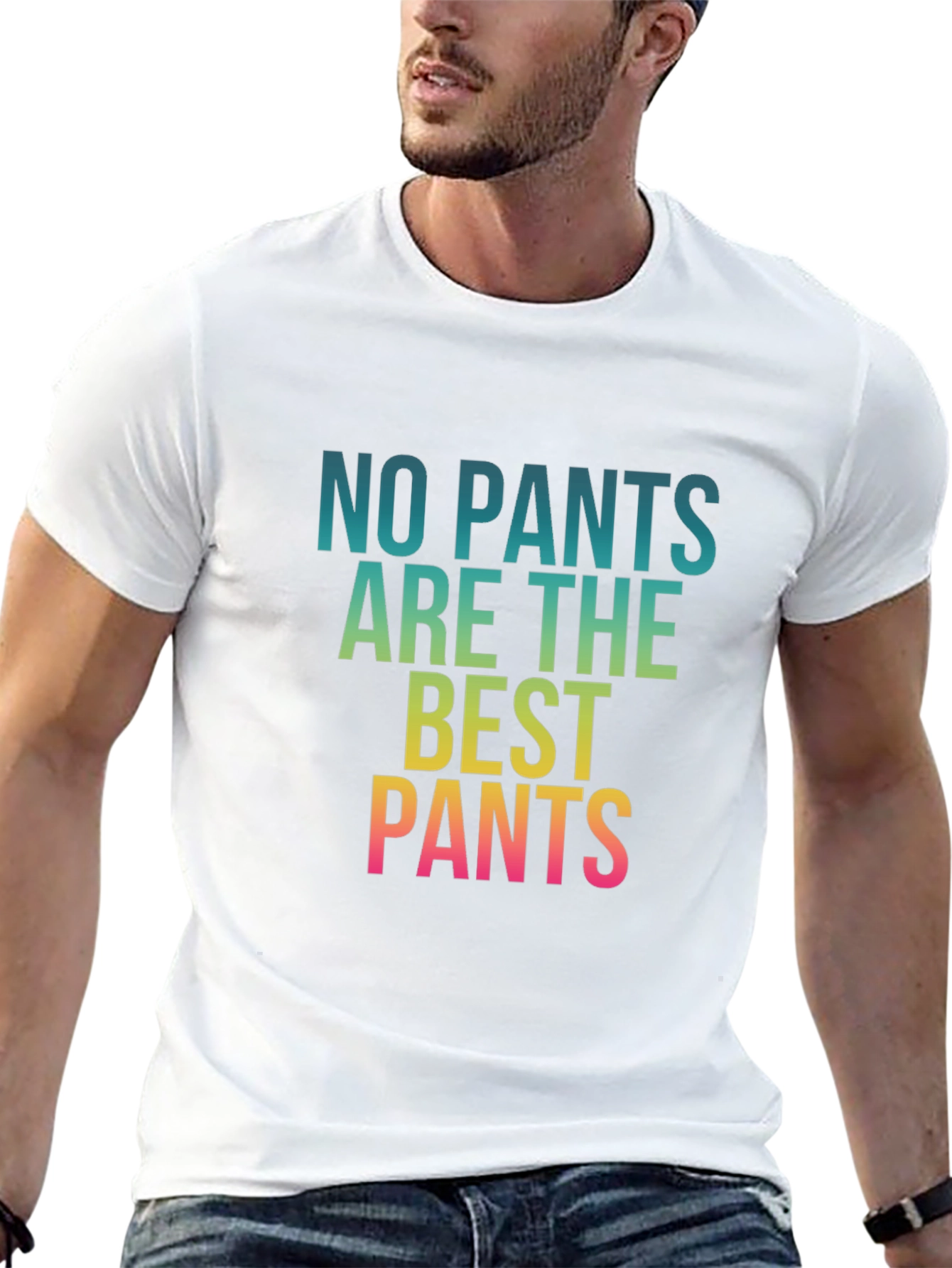 Black No Pants Are The Best Pants Graphic Tee view 13