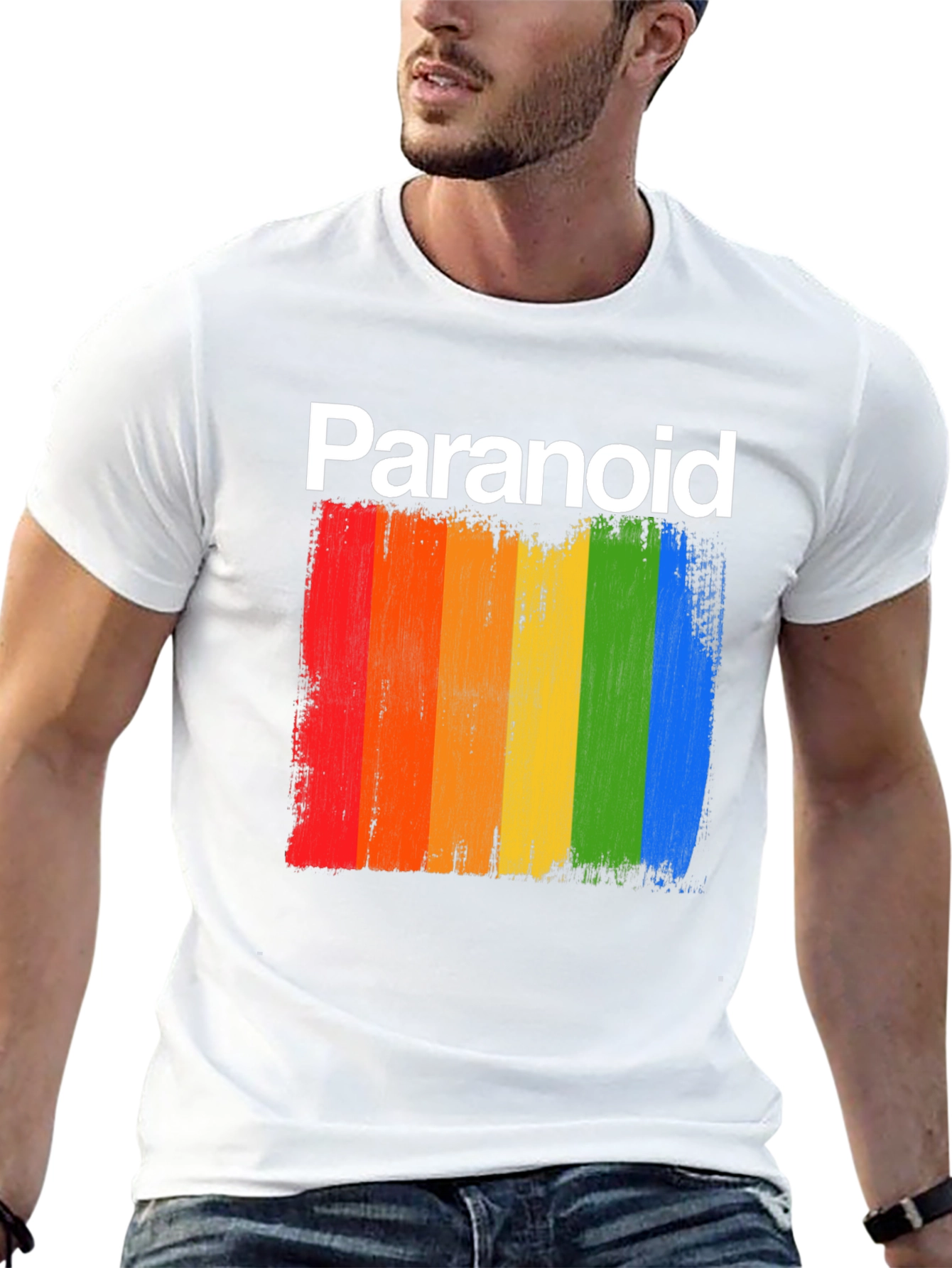 Black Paranoid Pride Graphic T-Shirt - Soft Cotton Blend view 13
