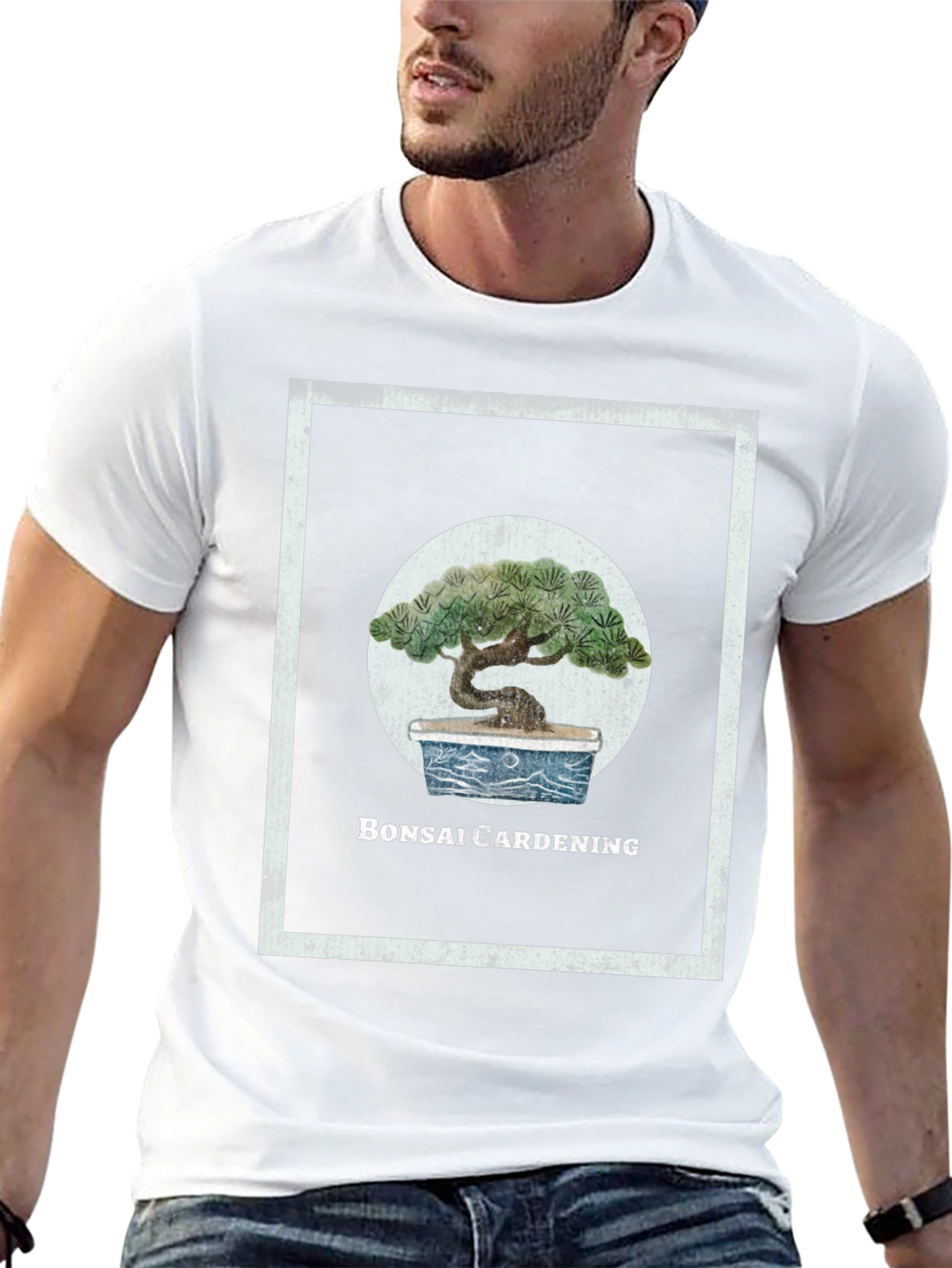 Black Bonsai Gardening Graphic Tee view 13