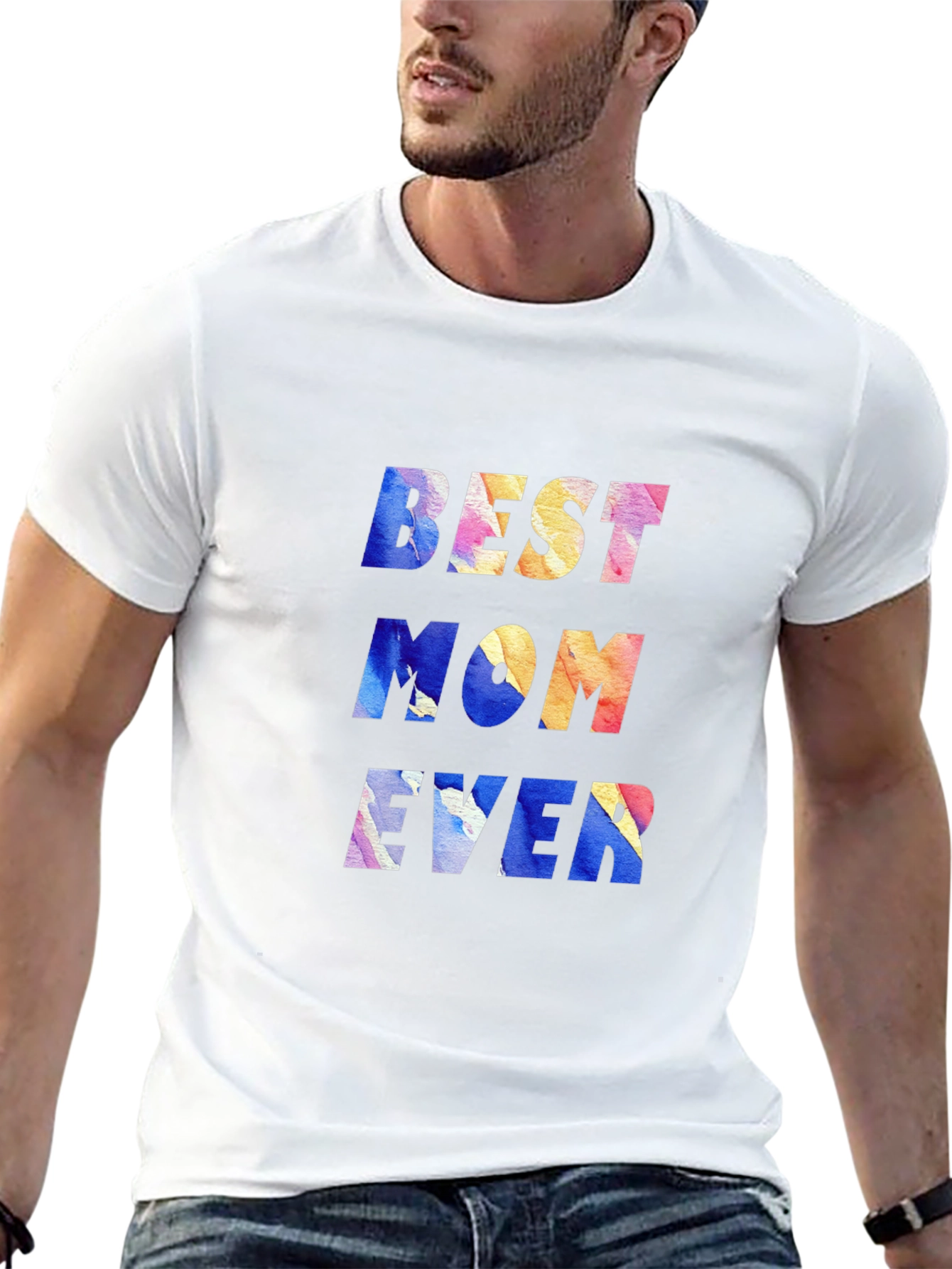 Black Best Mom Ever Graphic T-Shirt view 13