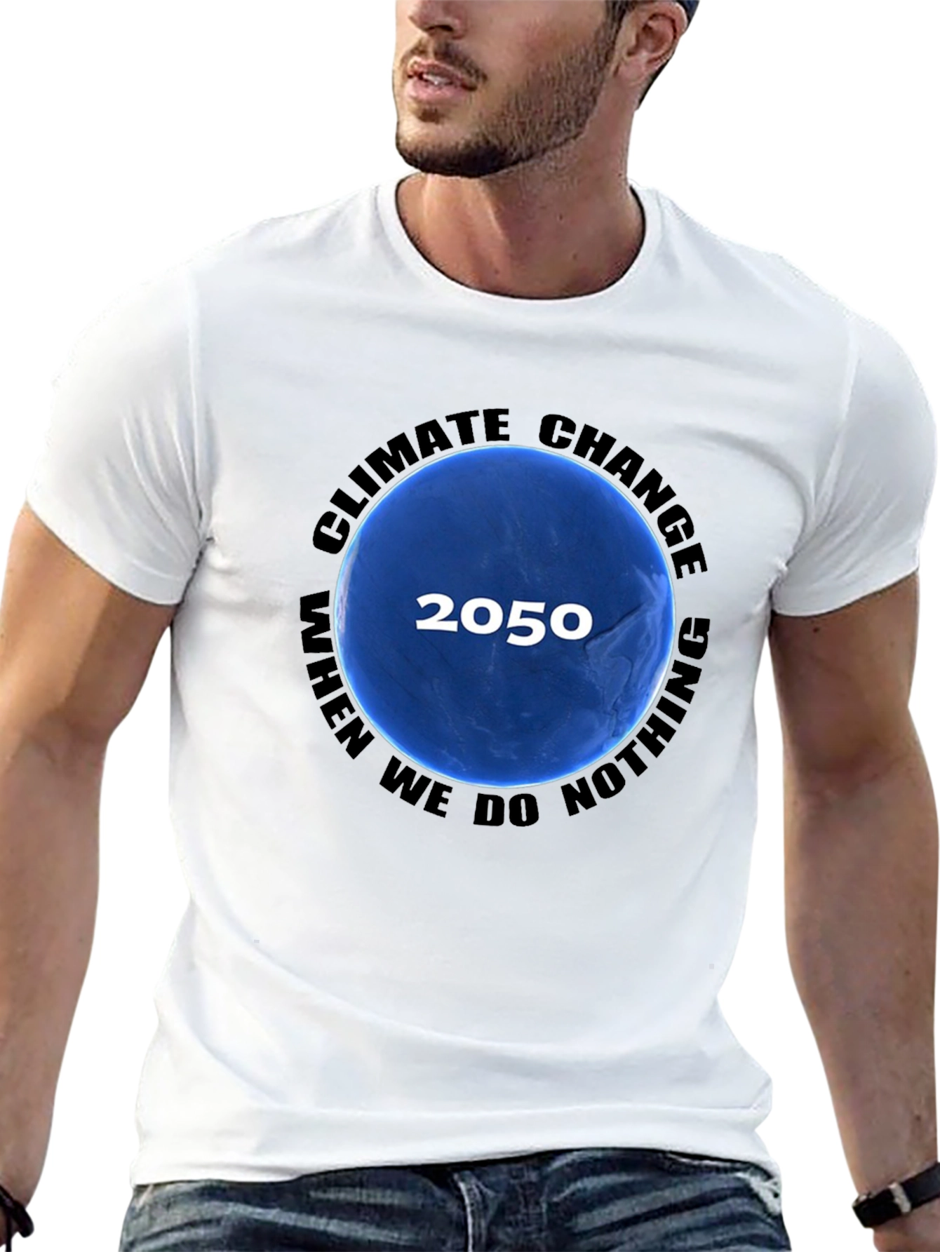 Black Climate Change 2050 T-Shirt view 13