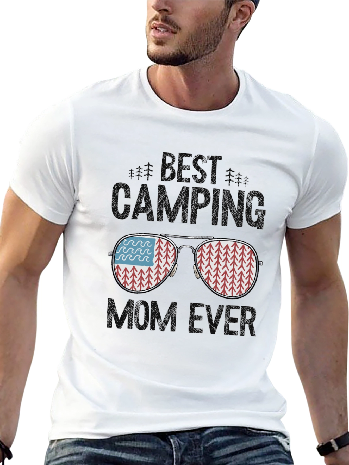 Black Best Camping Mom Ever T-Shirt view 13