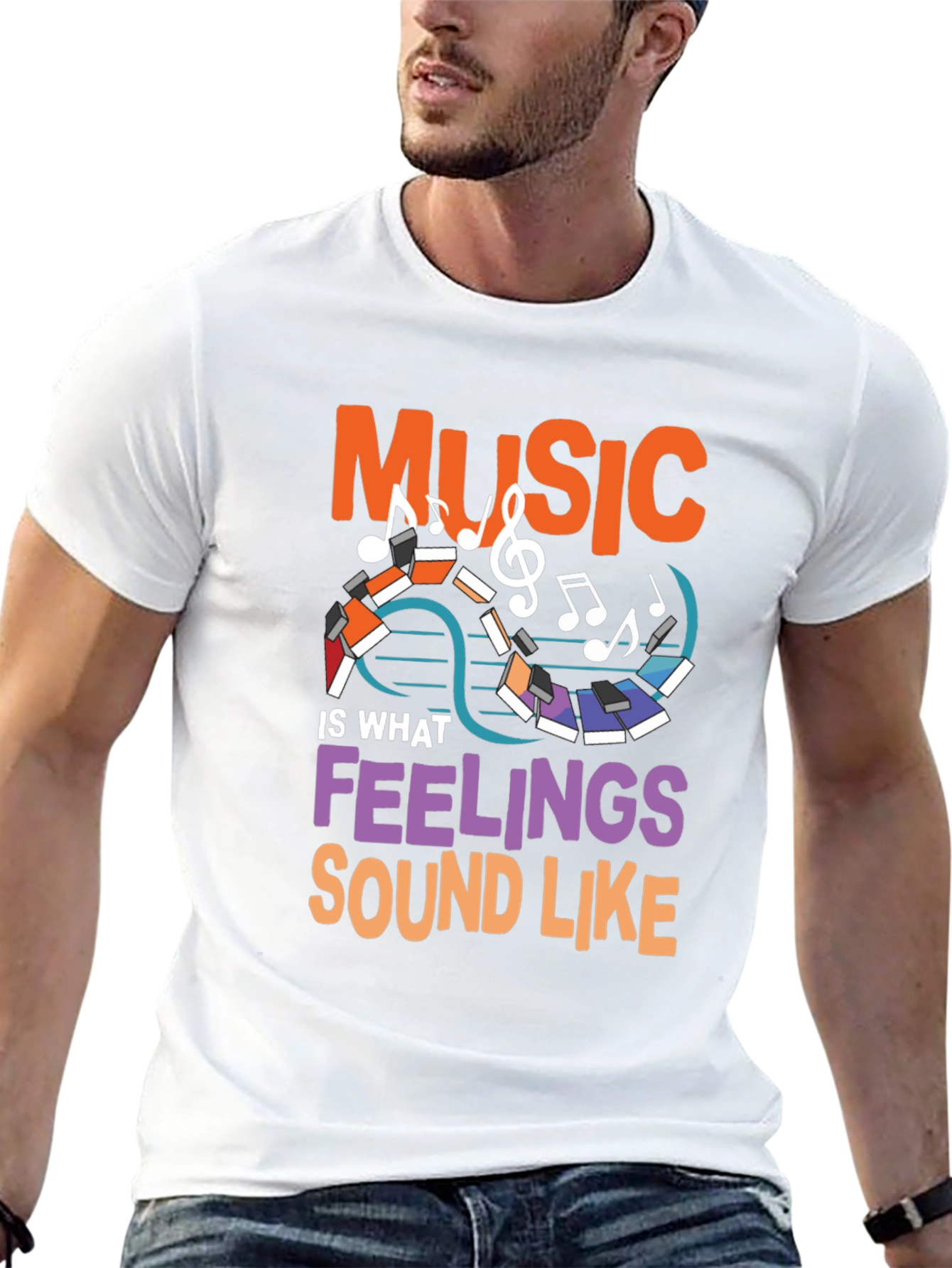 Black Music is What Feelings Sound Like T-Shirt view 13