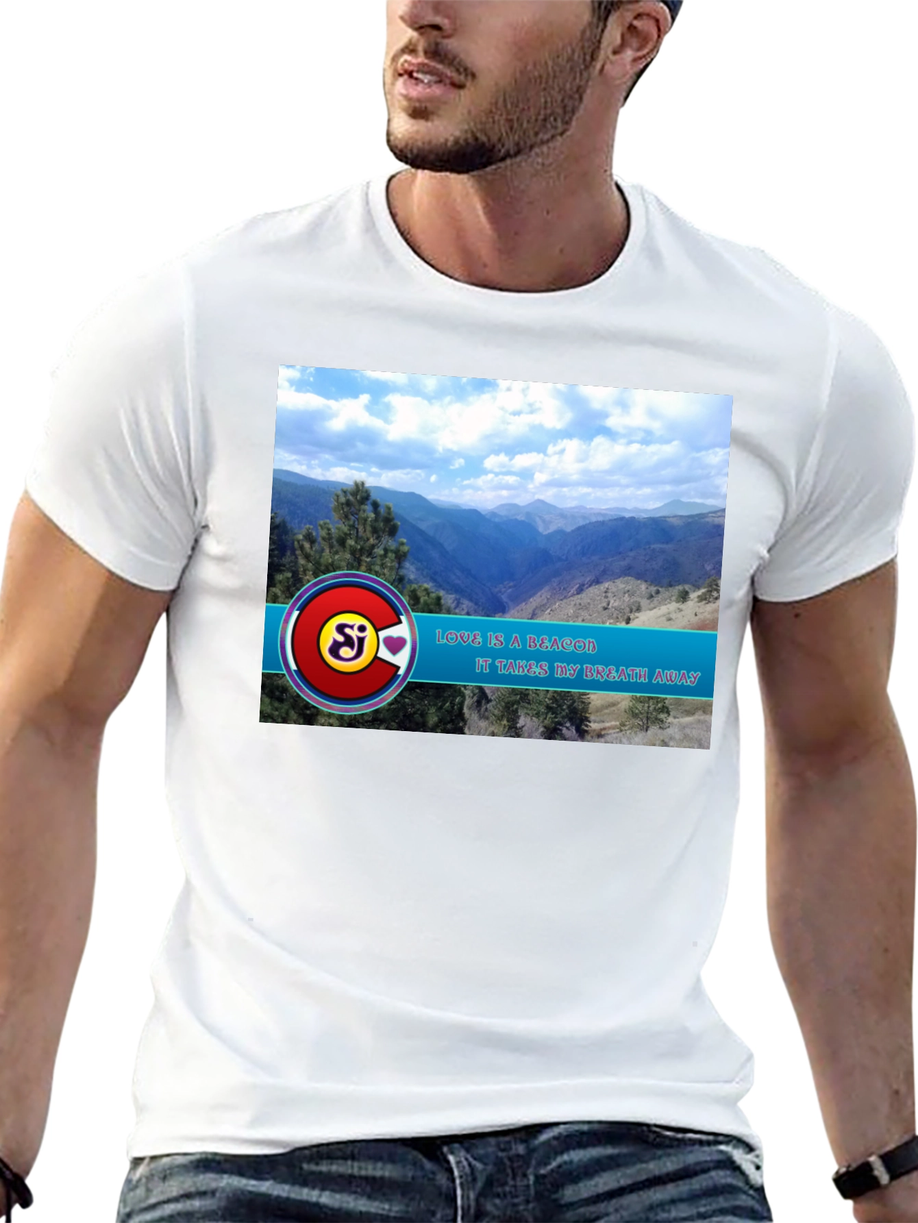 Black Scenic Mountain View Graphic Tee view 13