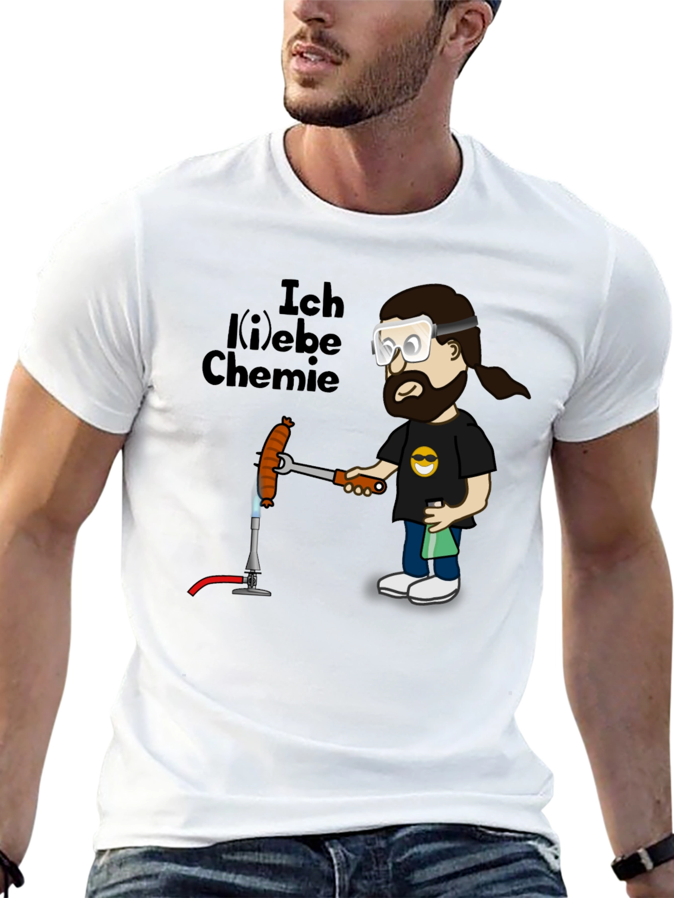 Black I Love Chemistry Graphic T-Shirt view 13