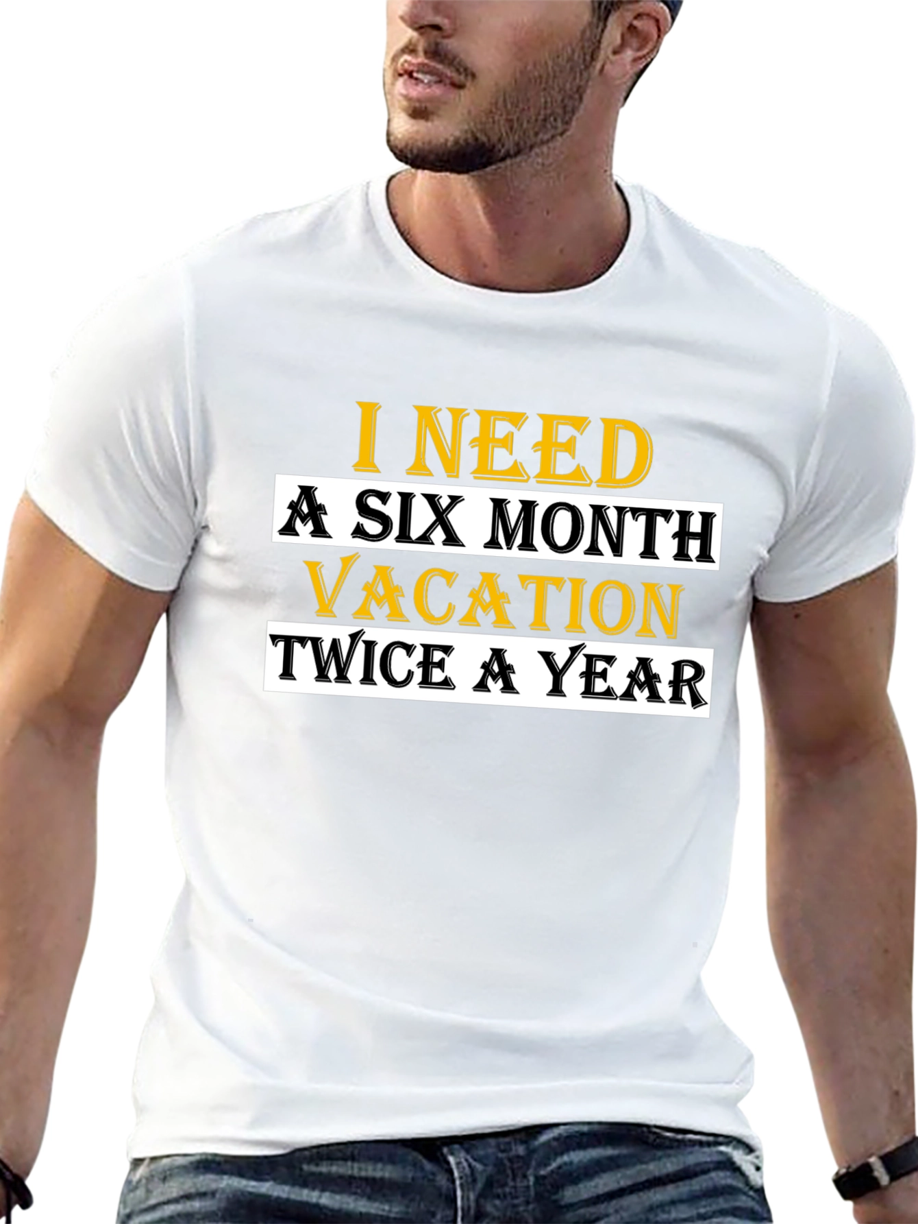 Black I Need A Six Month Vacation T-Shirt view 13