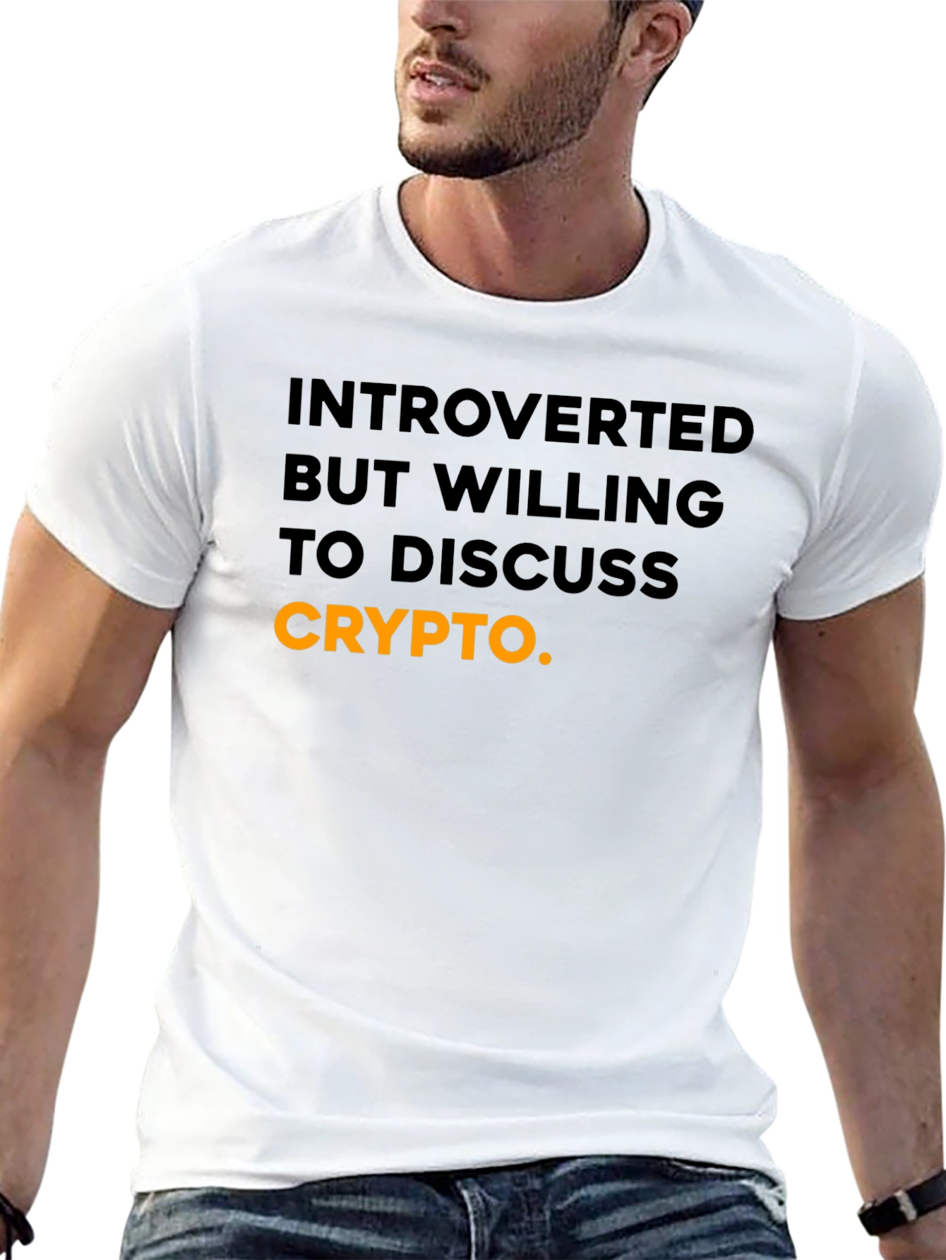 Black Introverted Crypto T-Shirt view 13