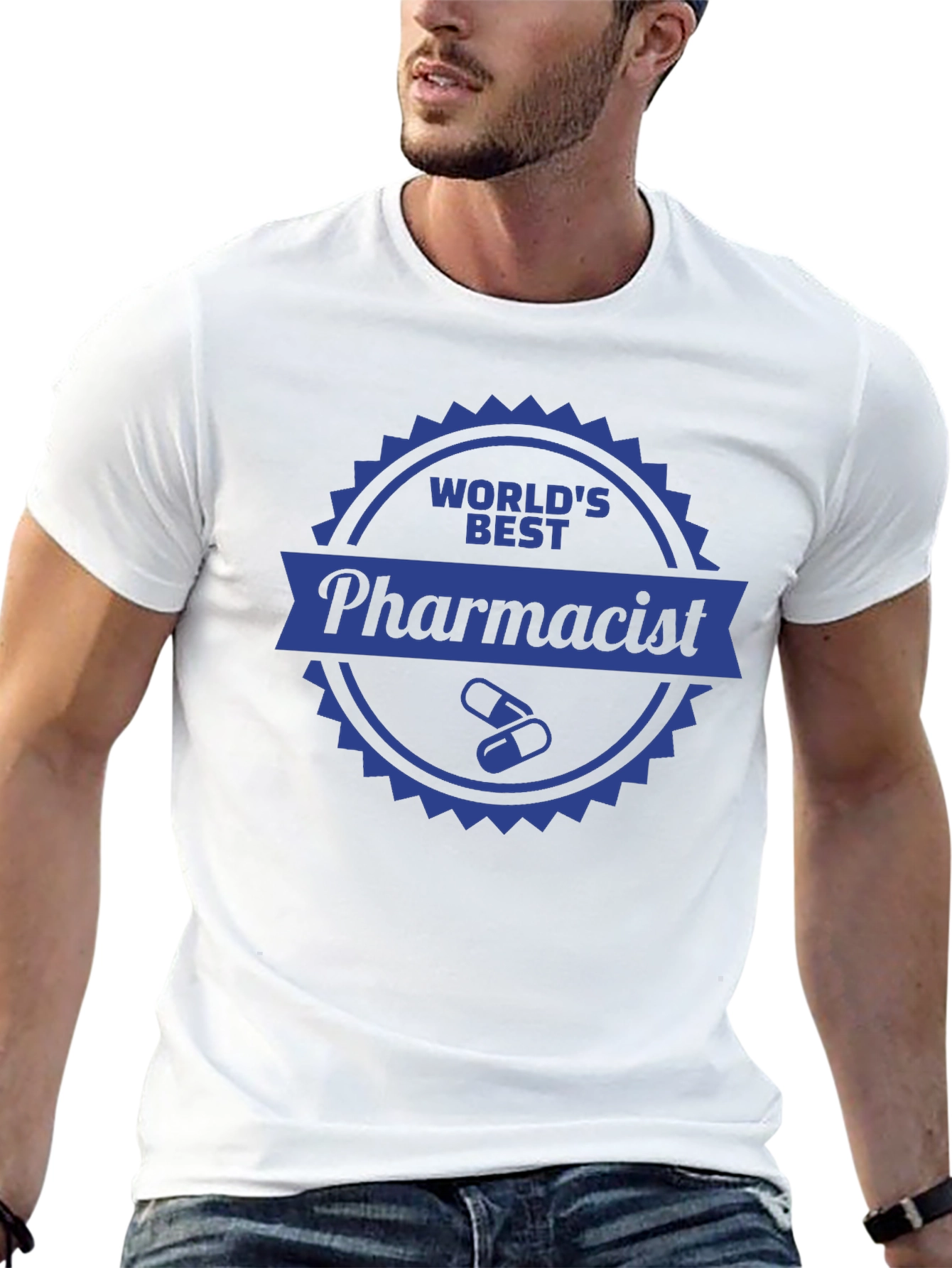 Black World's Best Pharmacist T-Shirt - Novelty Gift Idea view 13