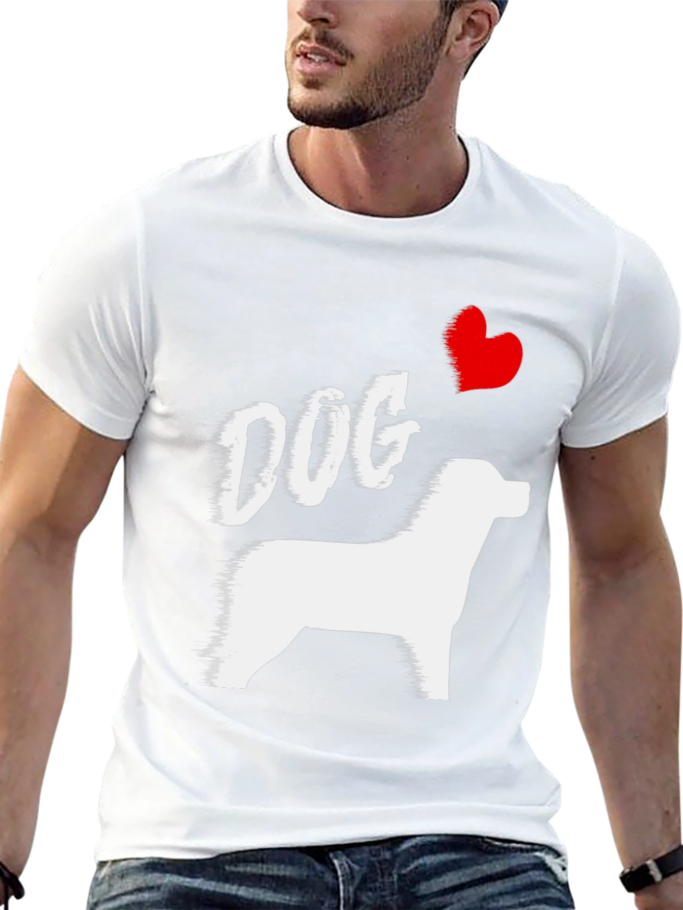 Black Dog Lover Tee - I Heart My Dog T-Shirt view 13