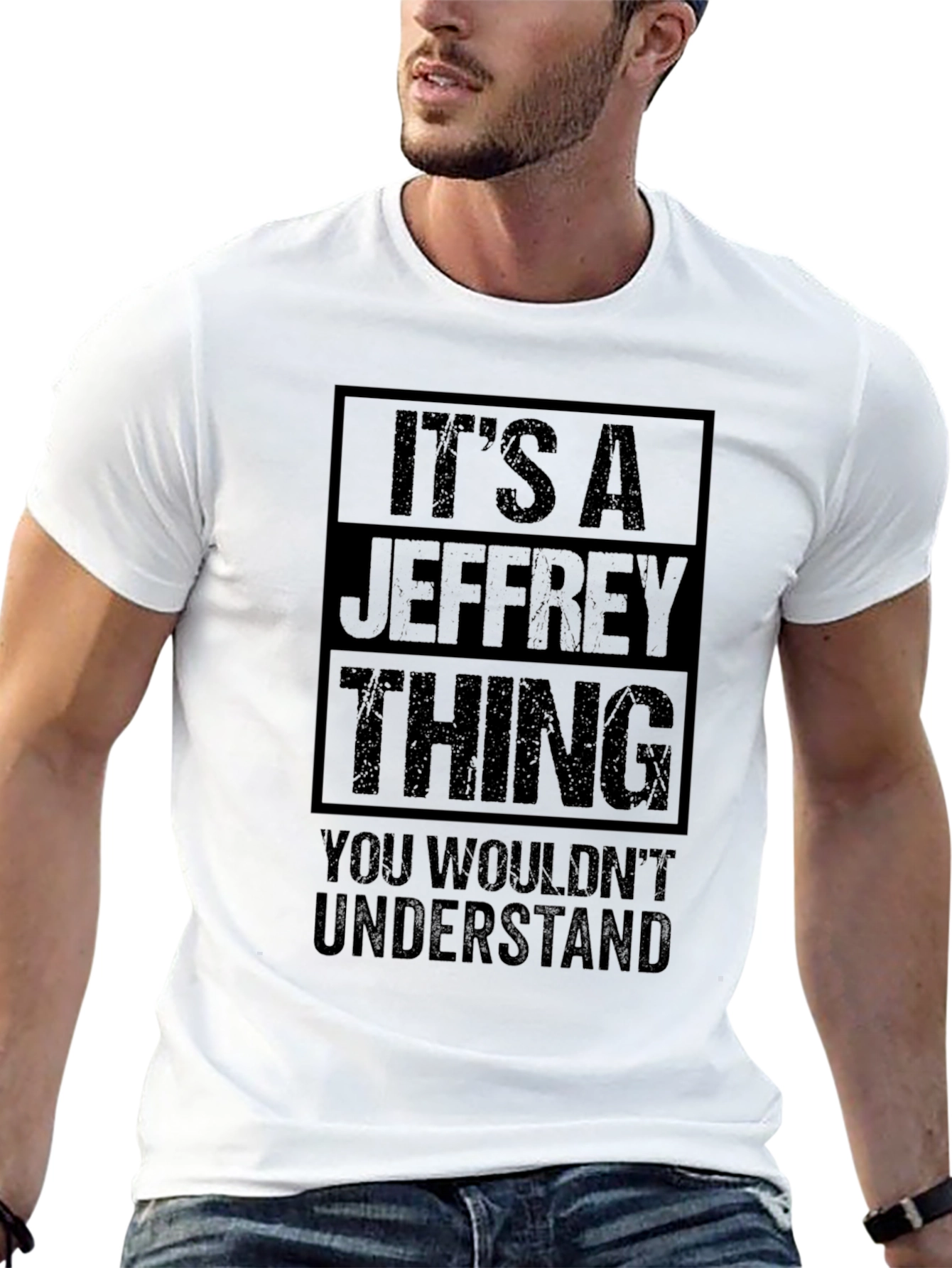 Black It's A Jeffrey Thing T-Shirt view 13