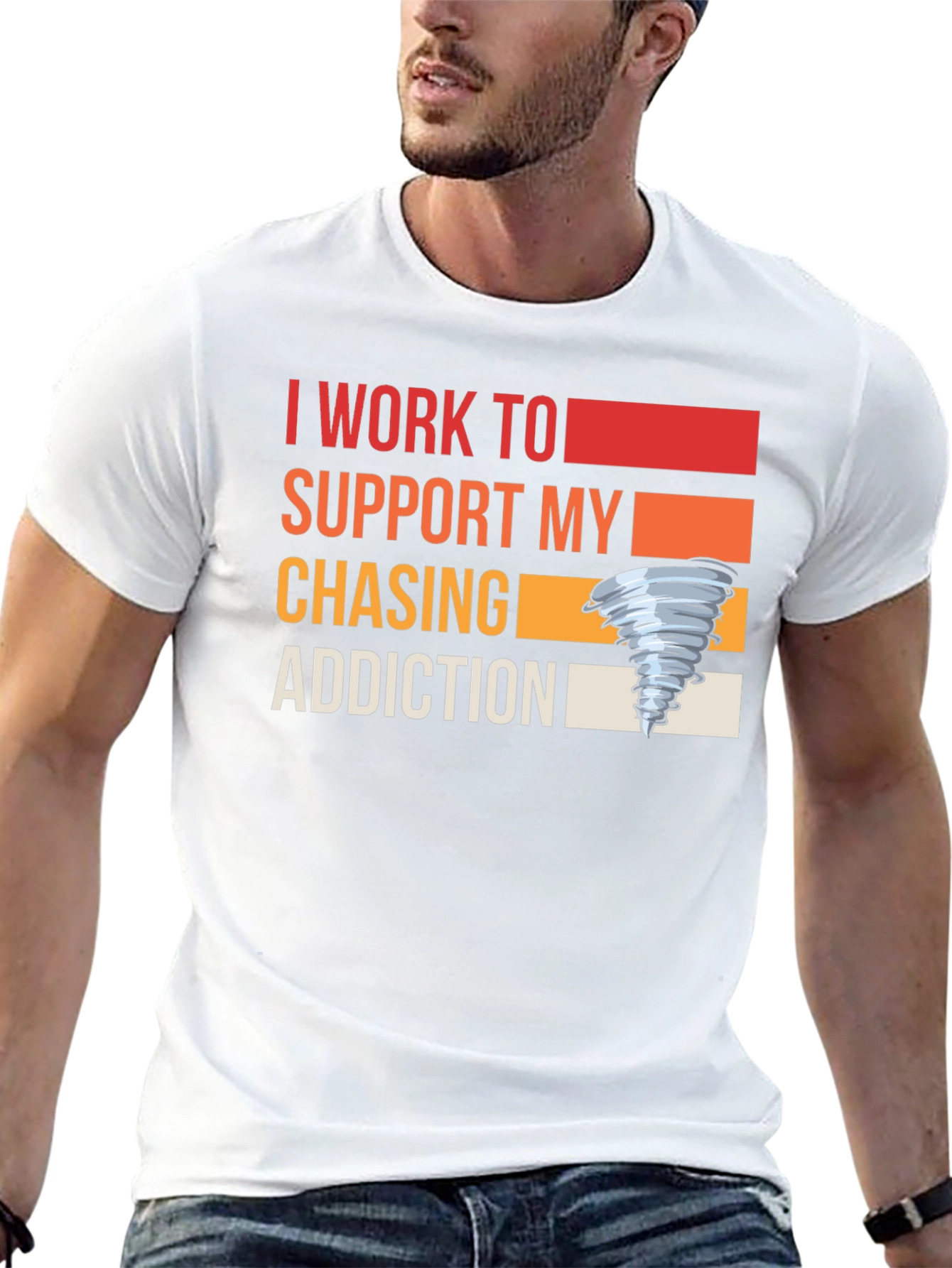 Black Chasing Addiction T-Shirt view 13