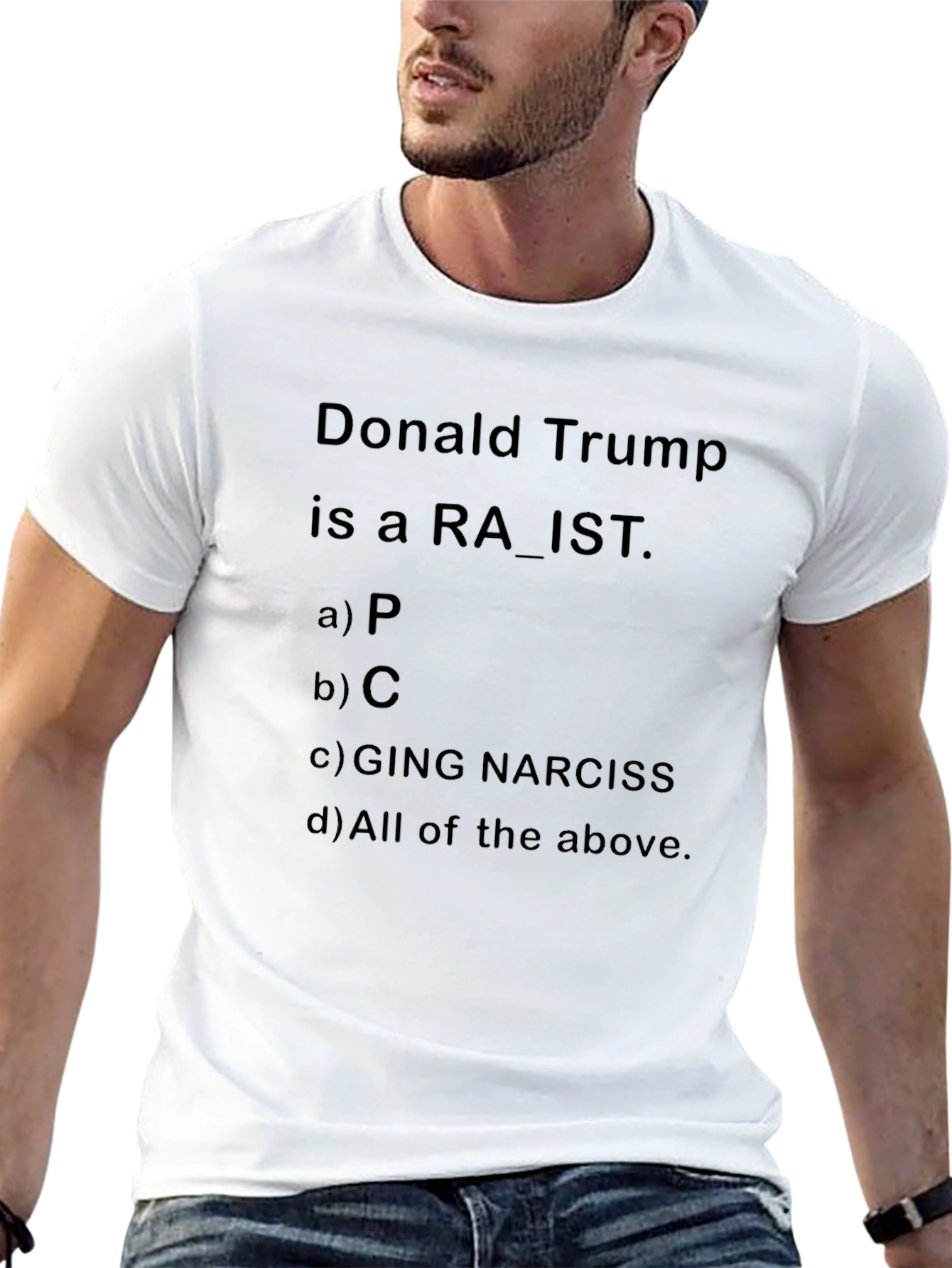 Black Donald Trump RA_IST T-Shirt Political Humor view 13