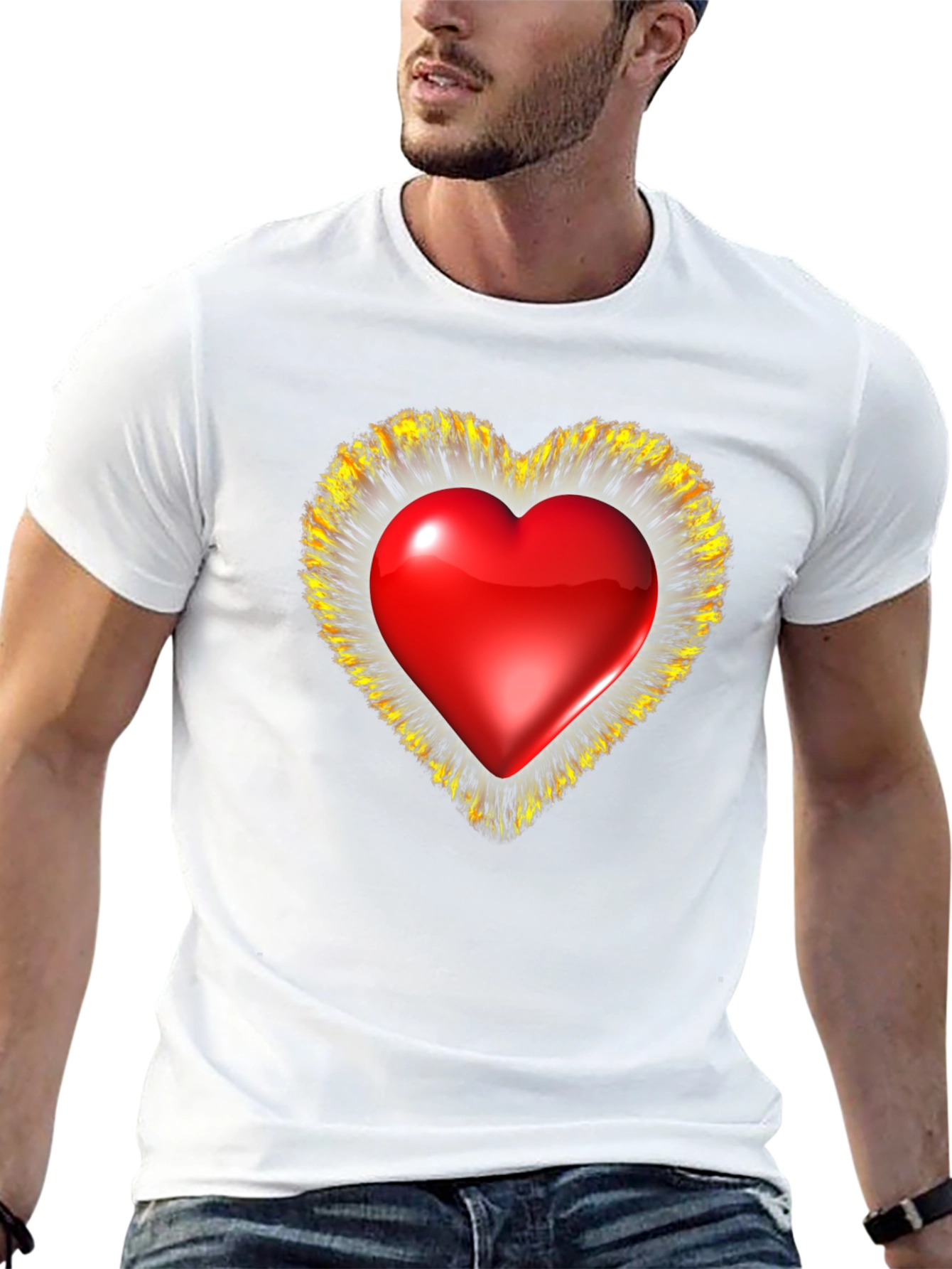 Black Heart Graphic T-Shirt - Valentine's Day Special view 13