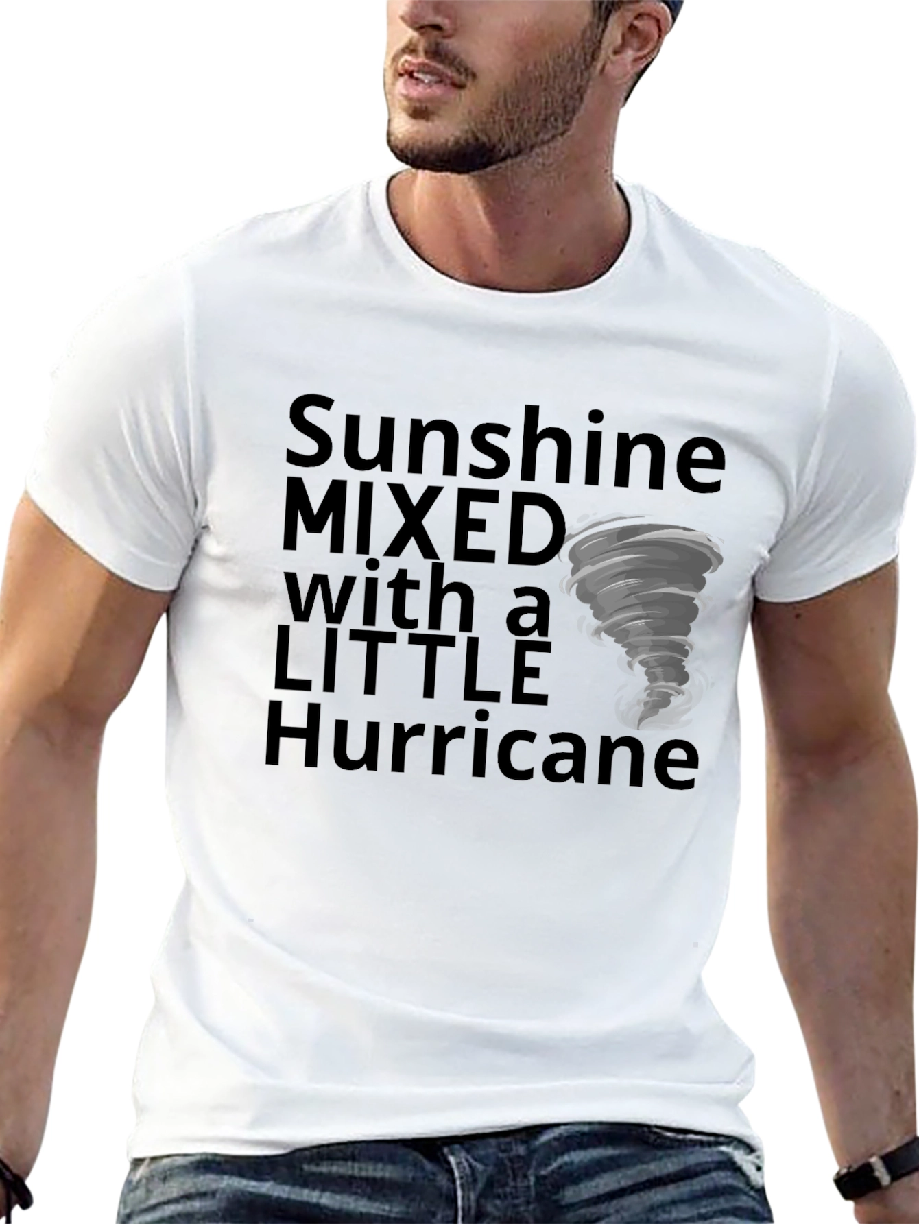 Black Sunshine & Hurricane Graphic Tee view 13