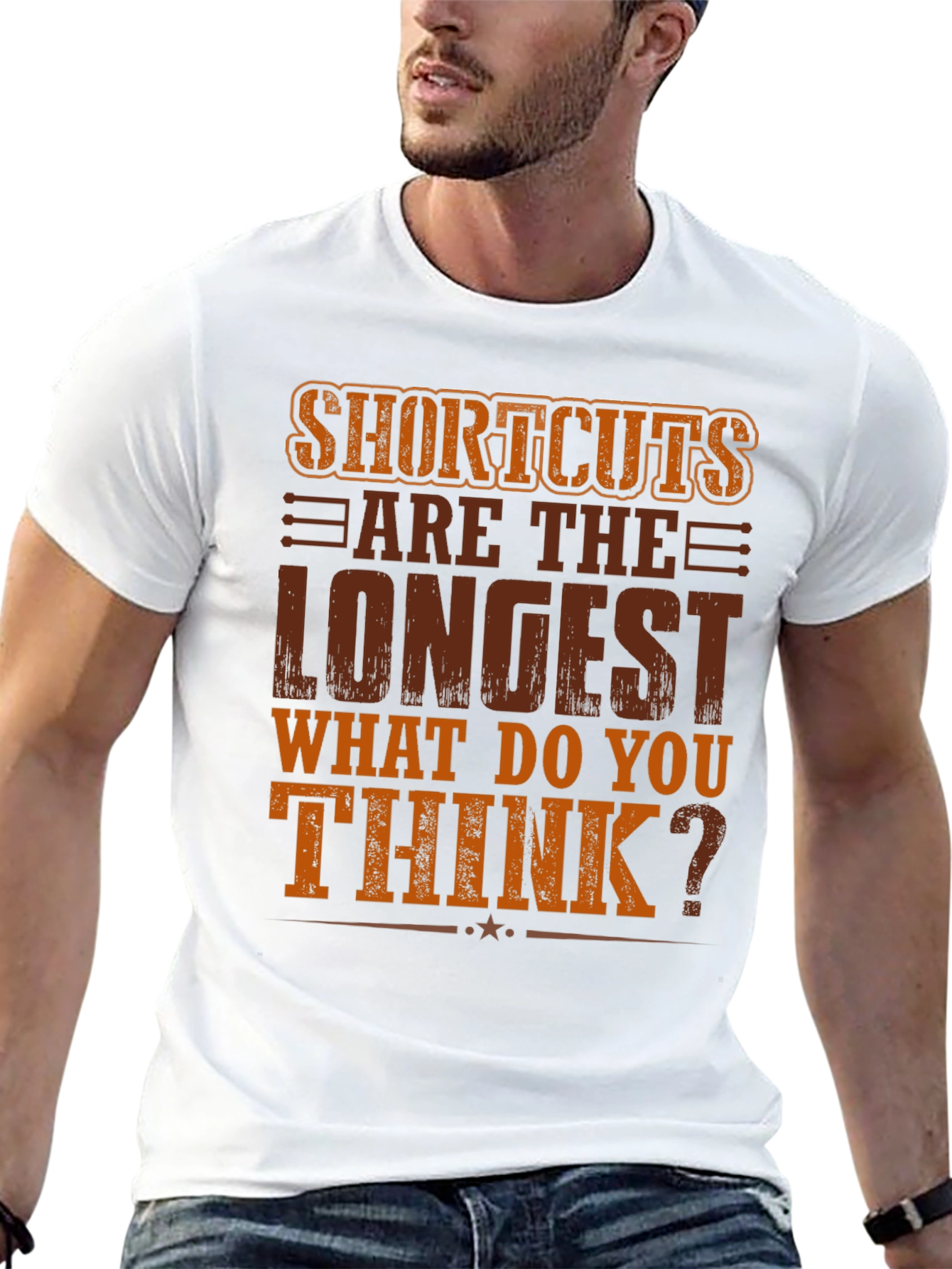 Black Shortcuts Are The Longest T-Shirt view 13