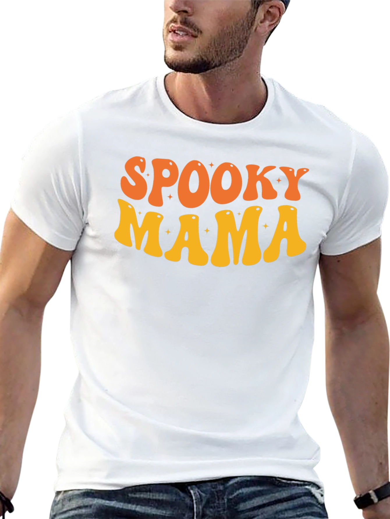 Black Spooky Mama Halloween Graphic Tee view 13