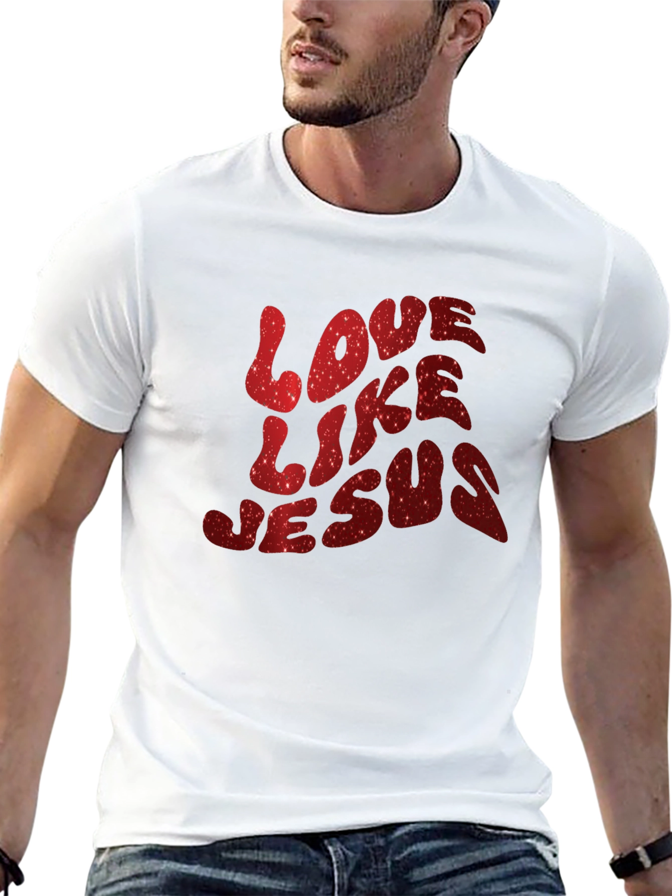 Black Love Like Jesus Graphic Tee view 13
