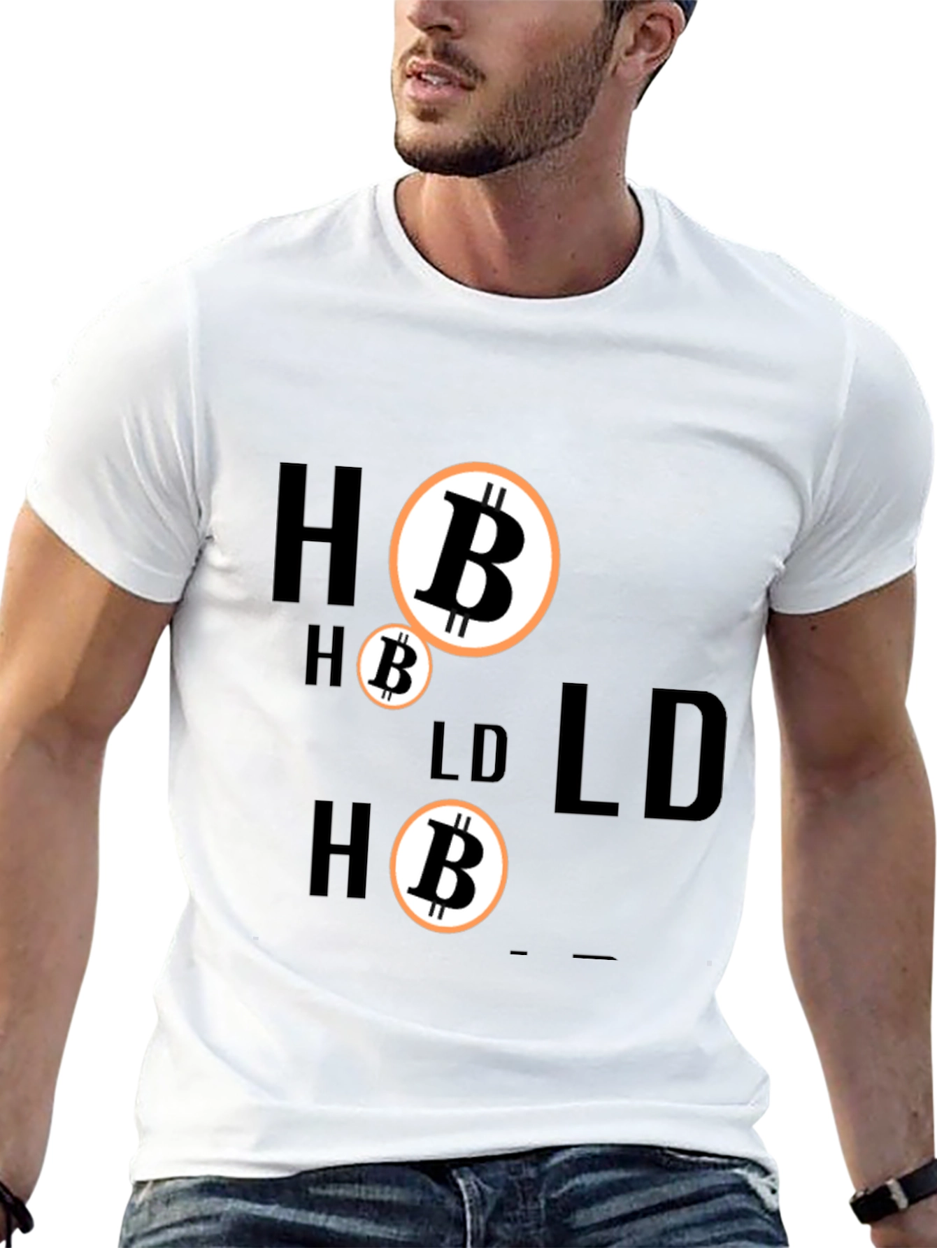 Black HODL Bitcoin Crypto T-Shirt - Black view 13