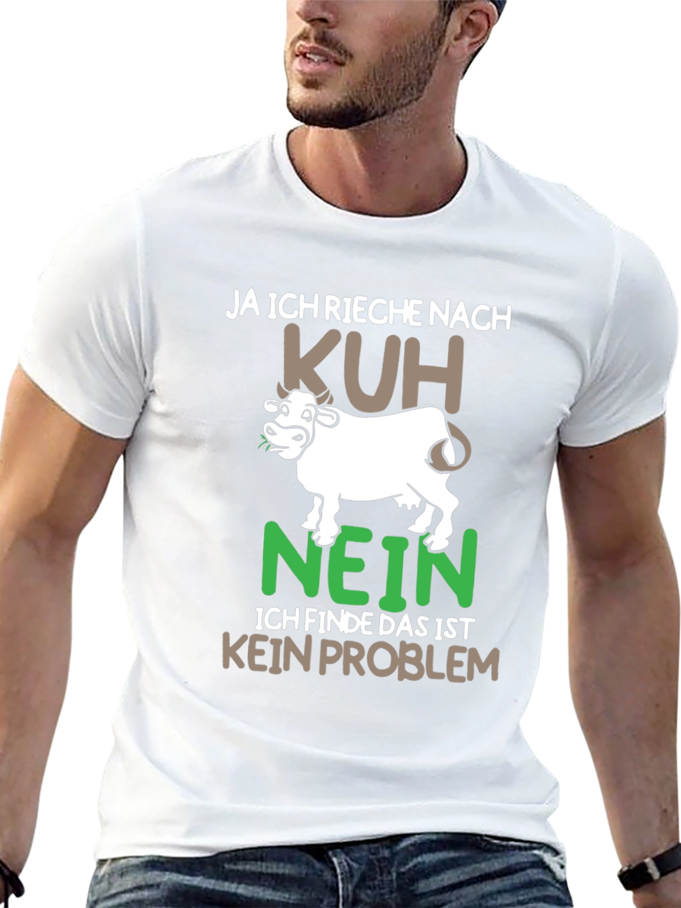 Funny Cow T-Shirt - "Ja Ich Rieche Nach Kuh" - 13