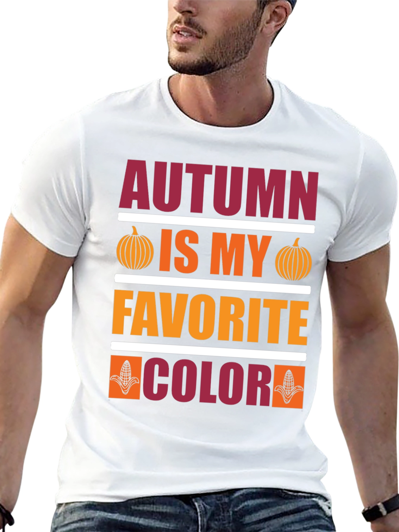 Black Autumn Is My Favorite Color T-Shirt view 13