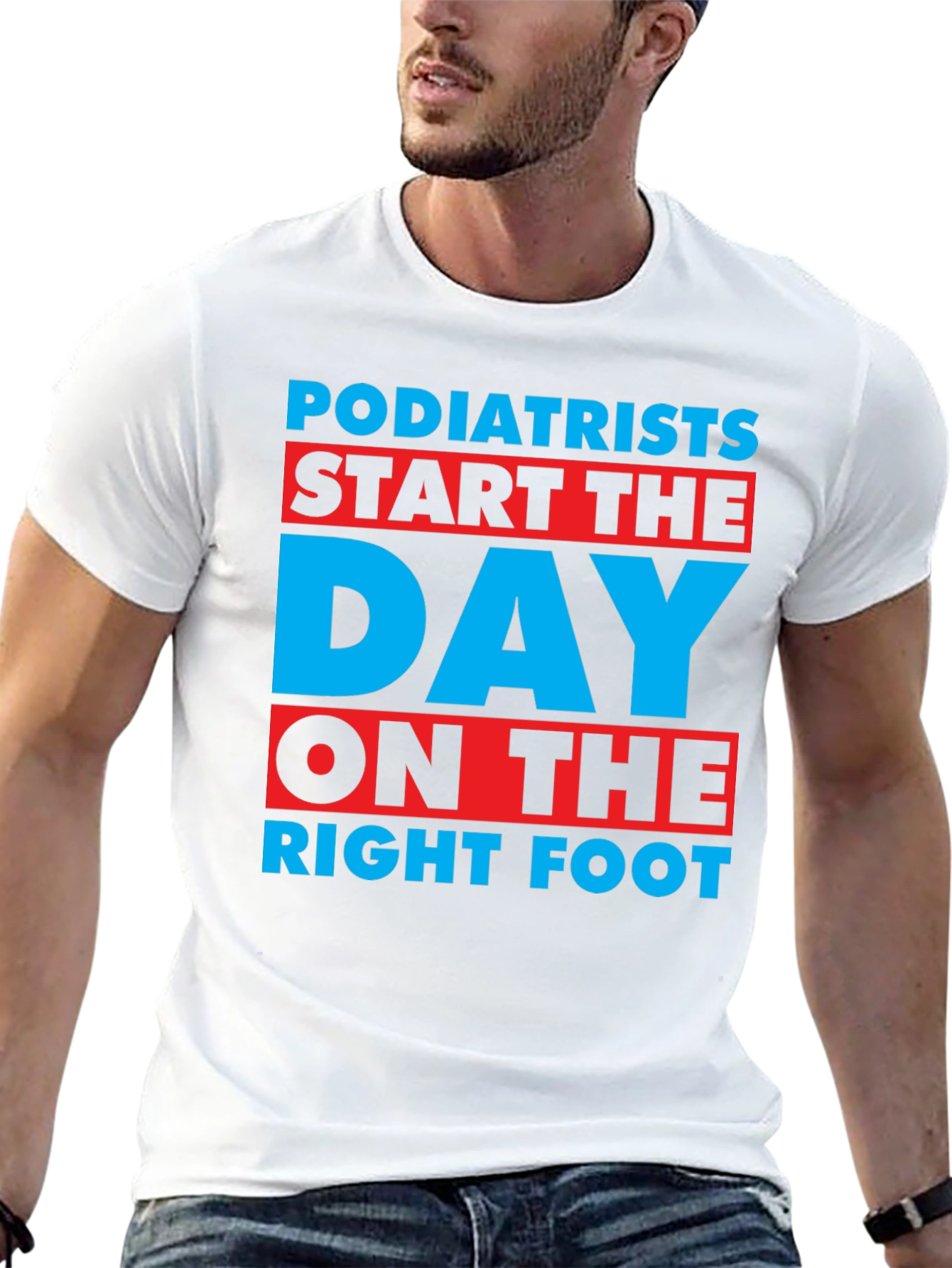 Black Podiatrist T-Shirt: Start the Day on the Right Foot view 13