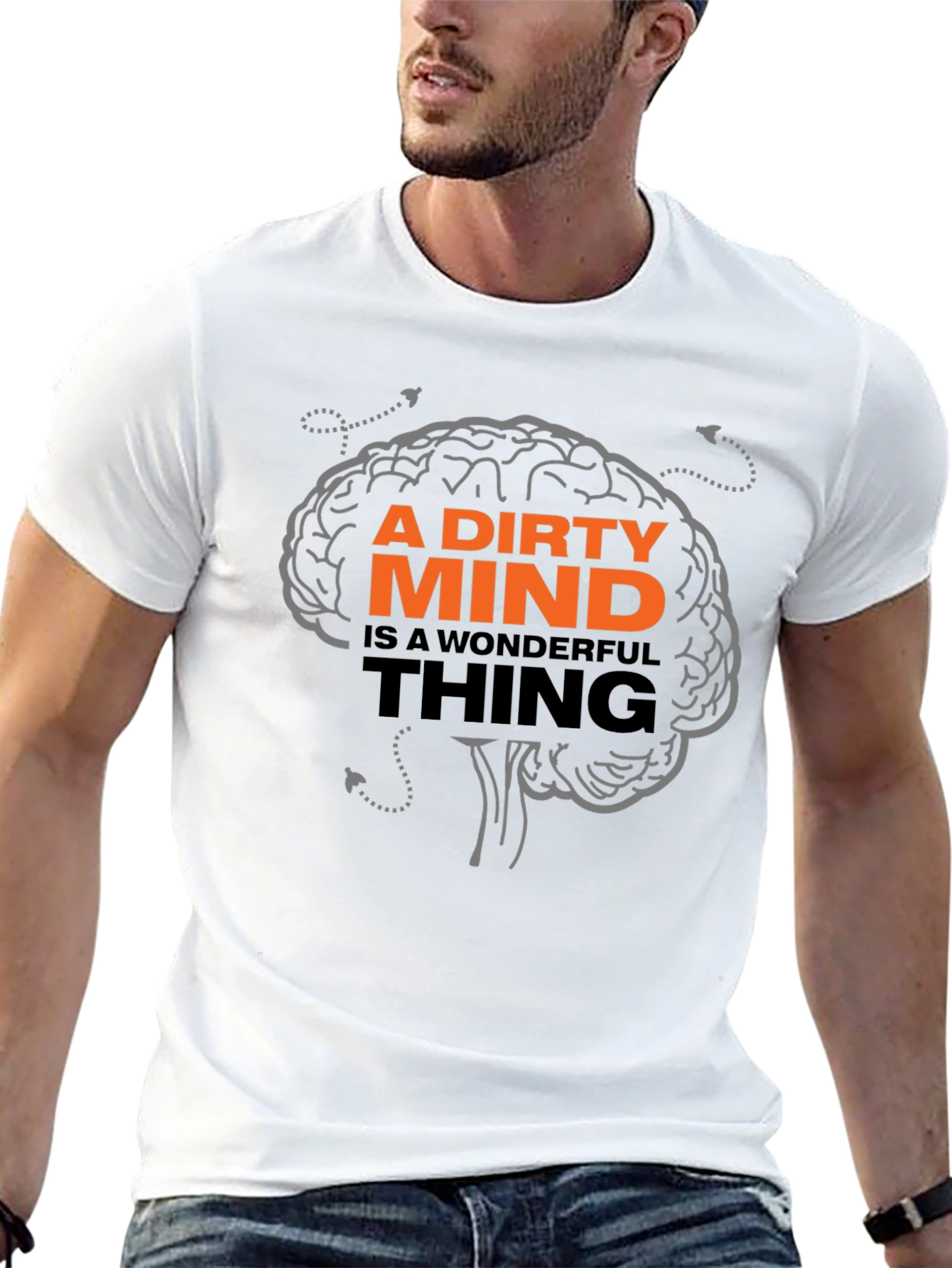 Black Dirty Mind Wonderful Thing Graphic Tee view 13