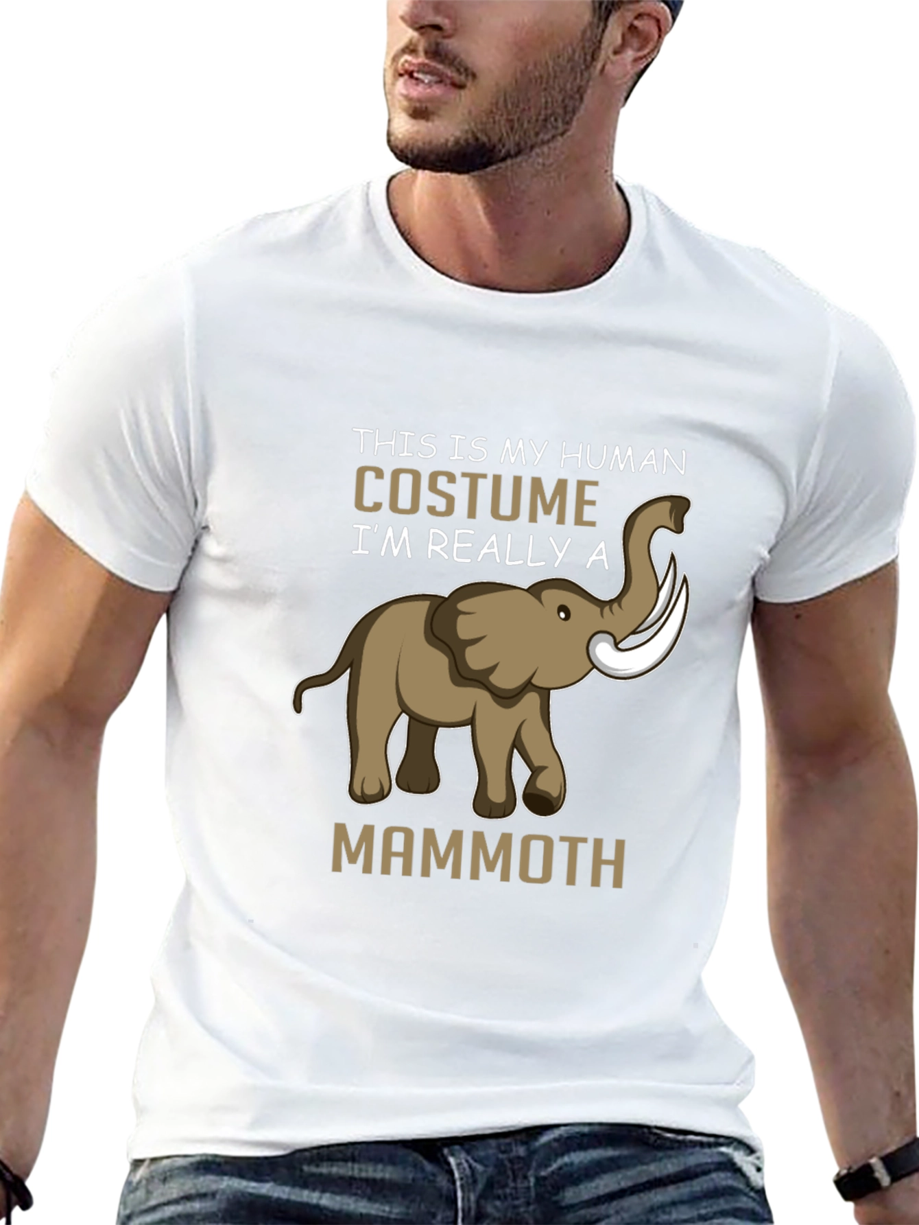 Black Human Costume Mammoth Graphic Tee view 13