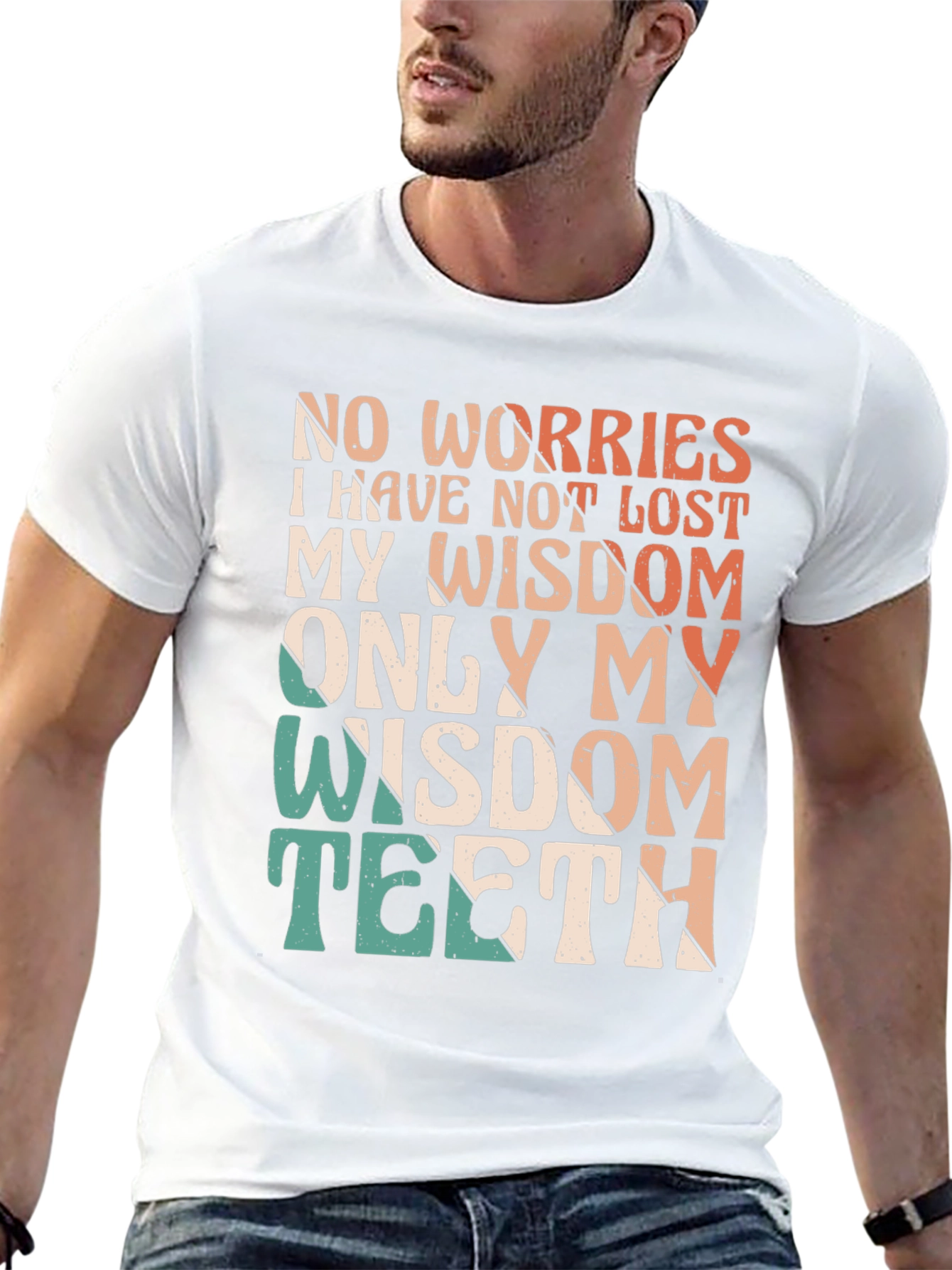 Black Funny Wisdom Teeth T-Shirt - Lost My Teeth Not Wisdom view 13