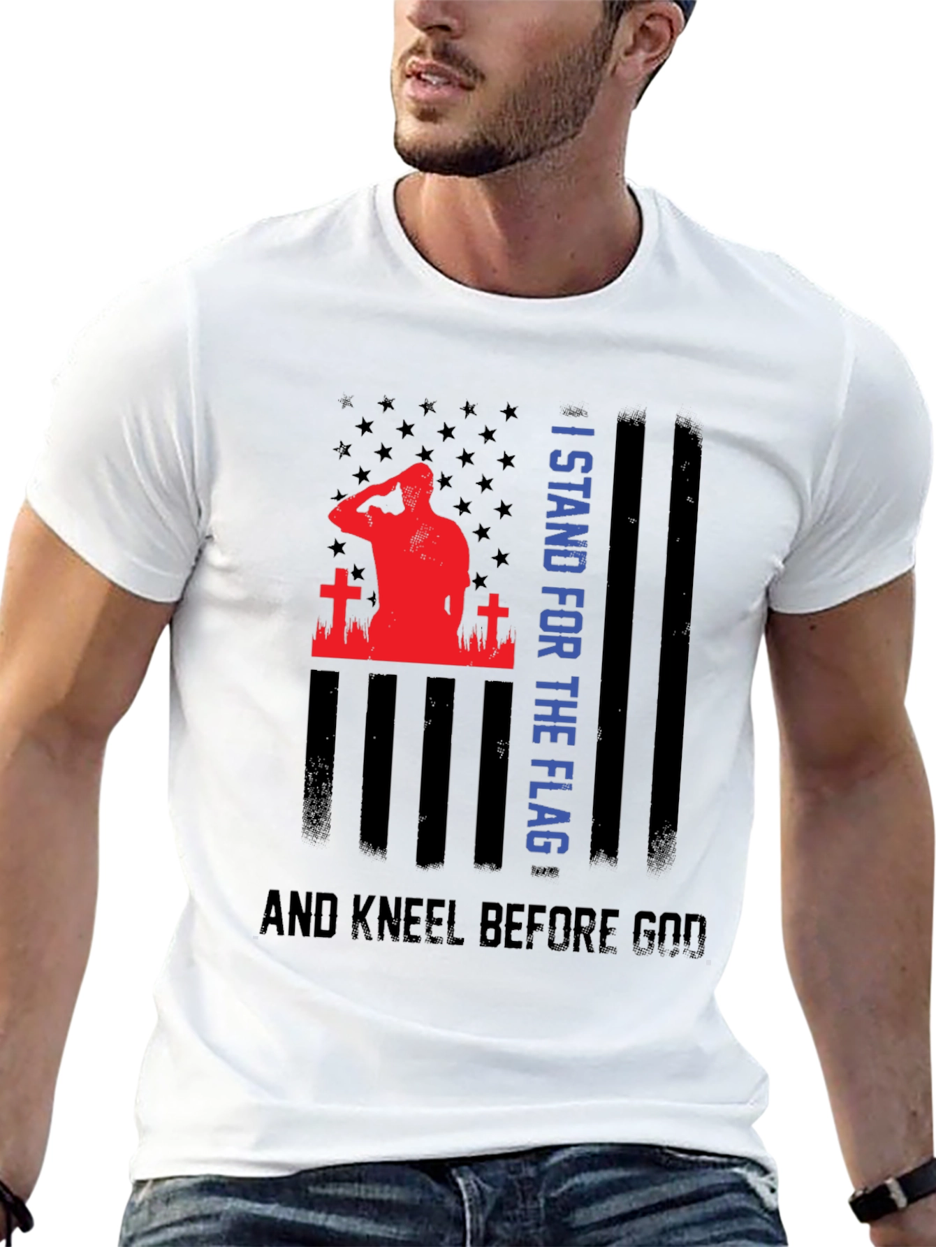 I Stand For The Flag Graphic T-Shirt - 13