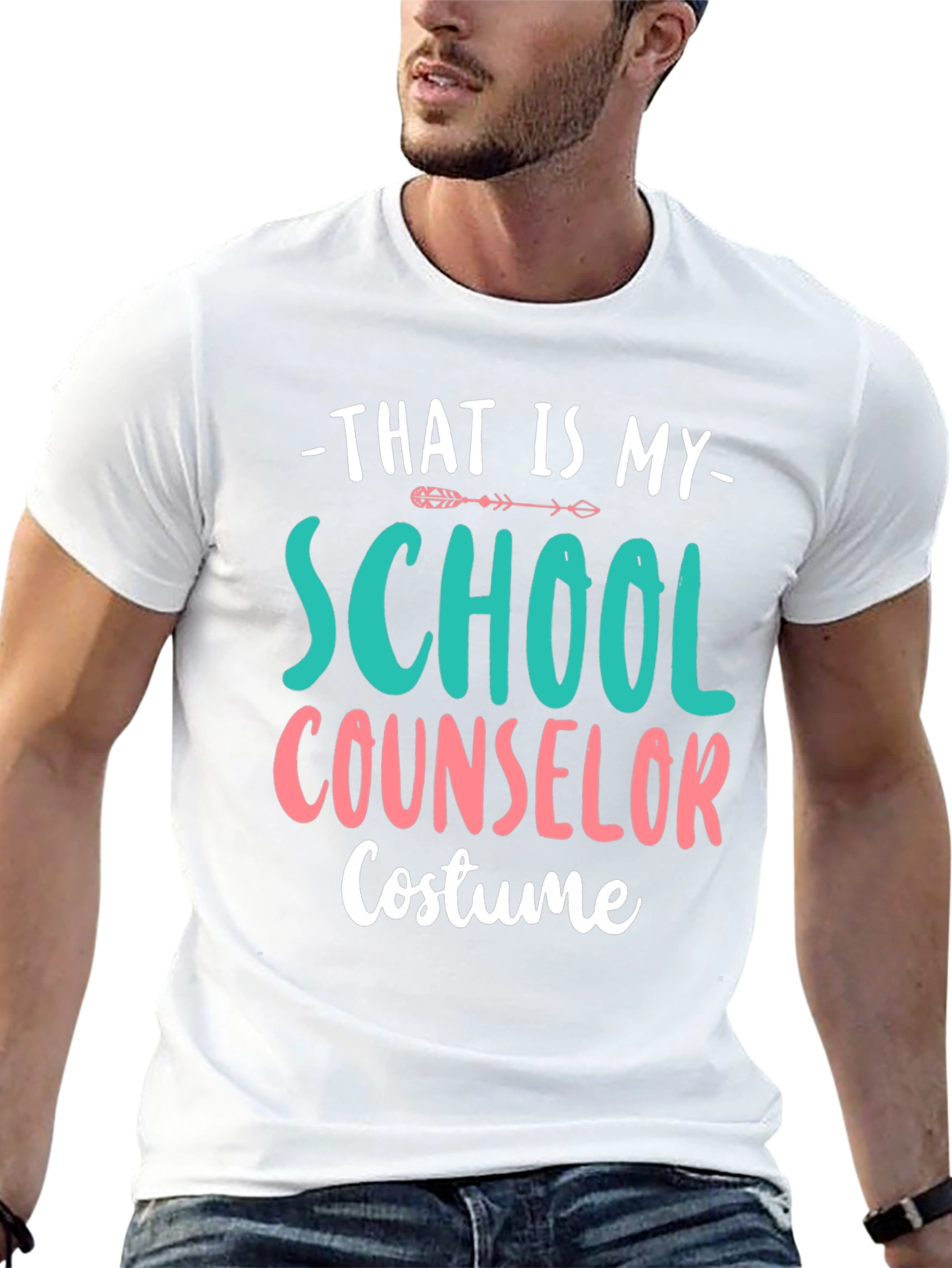 Black School Counselor Costume T-Shirt Funny Halloween view 13