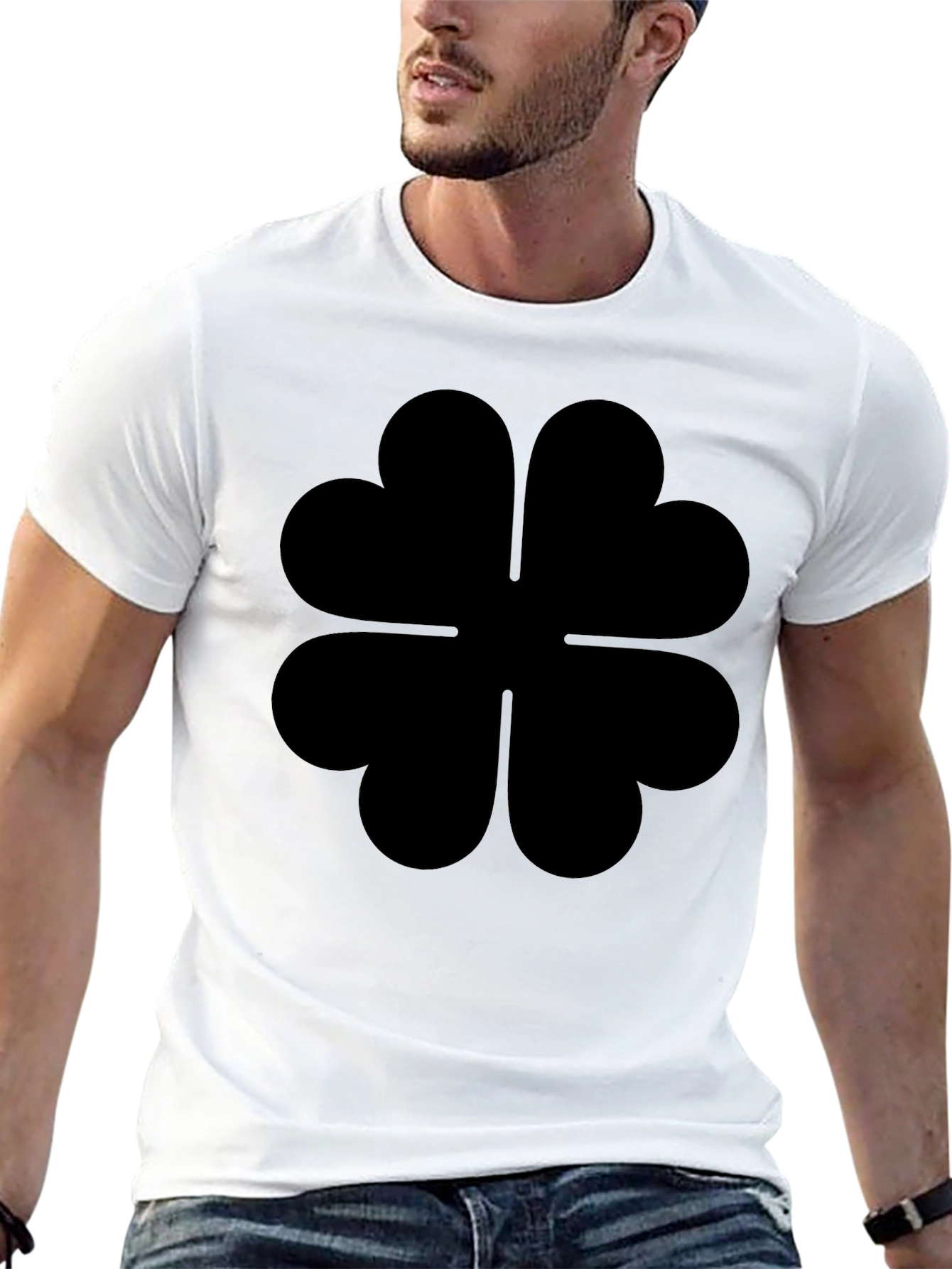Black Black Clover T-Shirt - Four Leaf Clover view 13