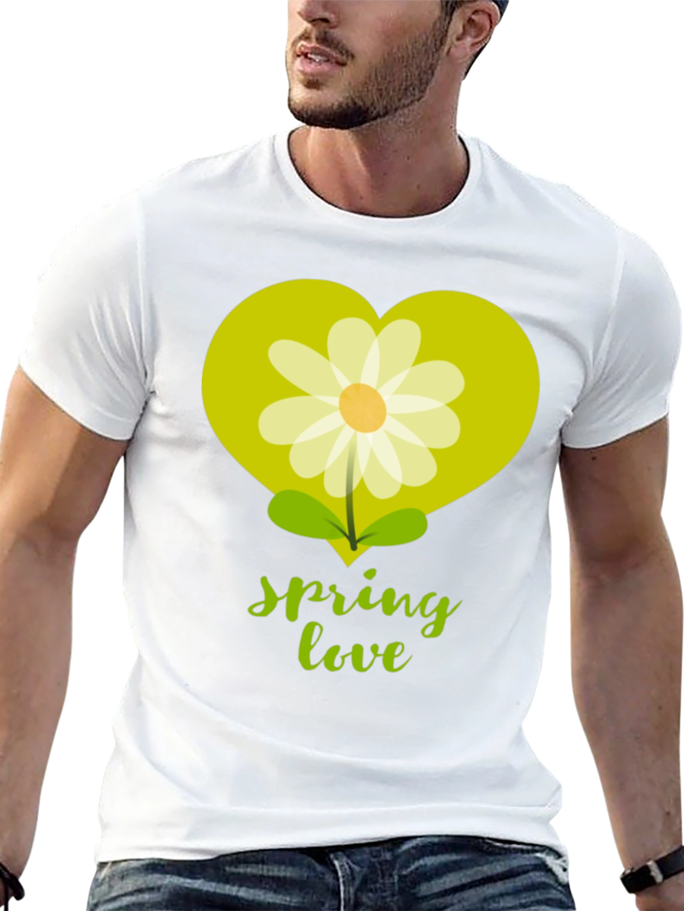 Black Spring Love T-Shirt - Floral Heart Graphic Tee view 13