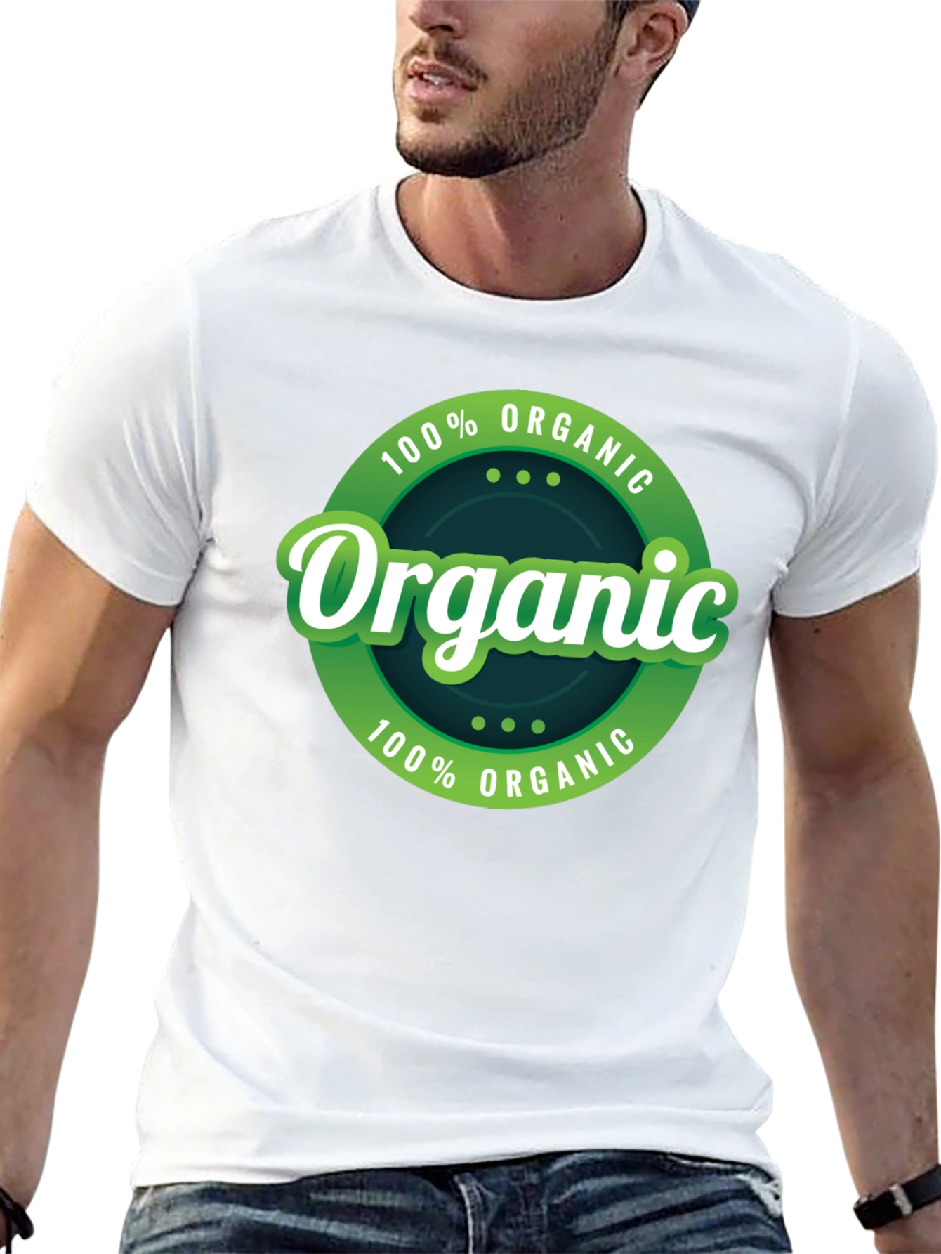 Black Organic Cotton T-Shirt - Eco Friendly view 13