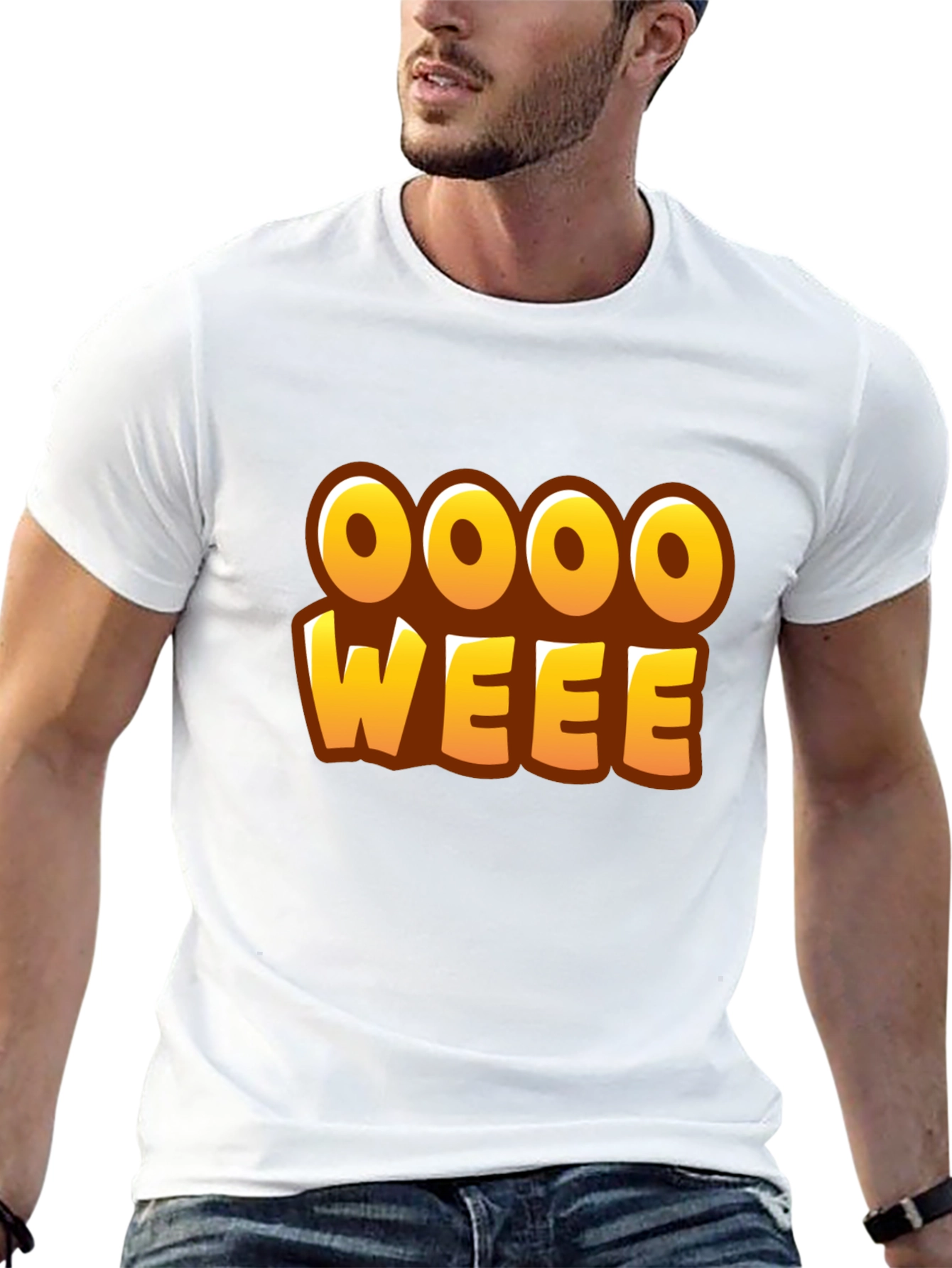Black Oooo Weee! T-Shirt - Fun Graphic Tee view 13