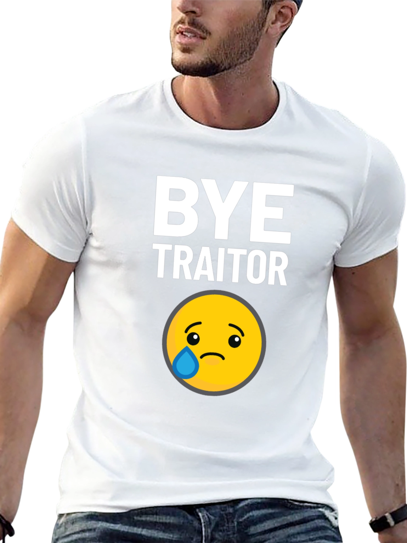 Black Bye Traitor T-Shirt view 13