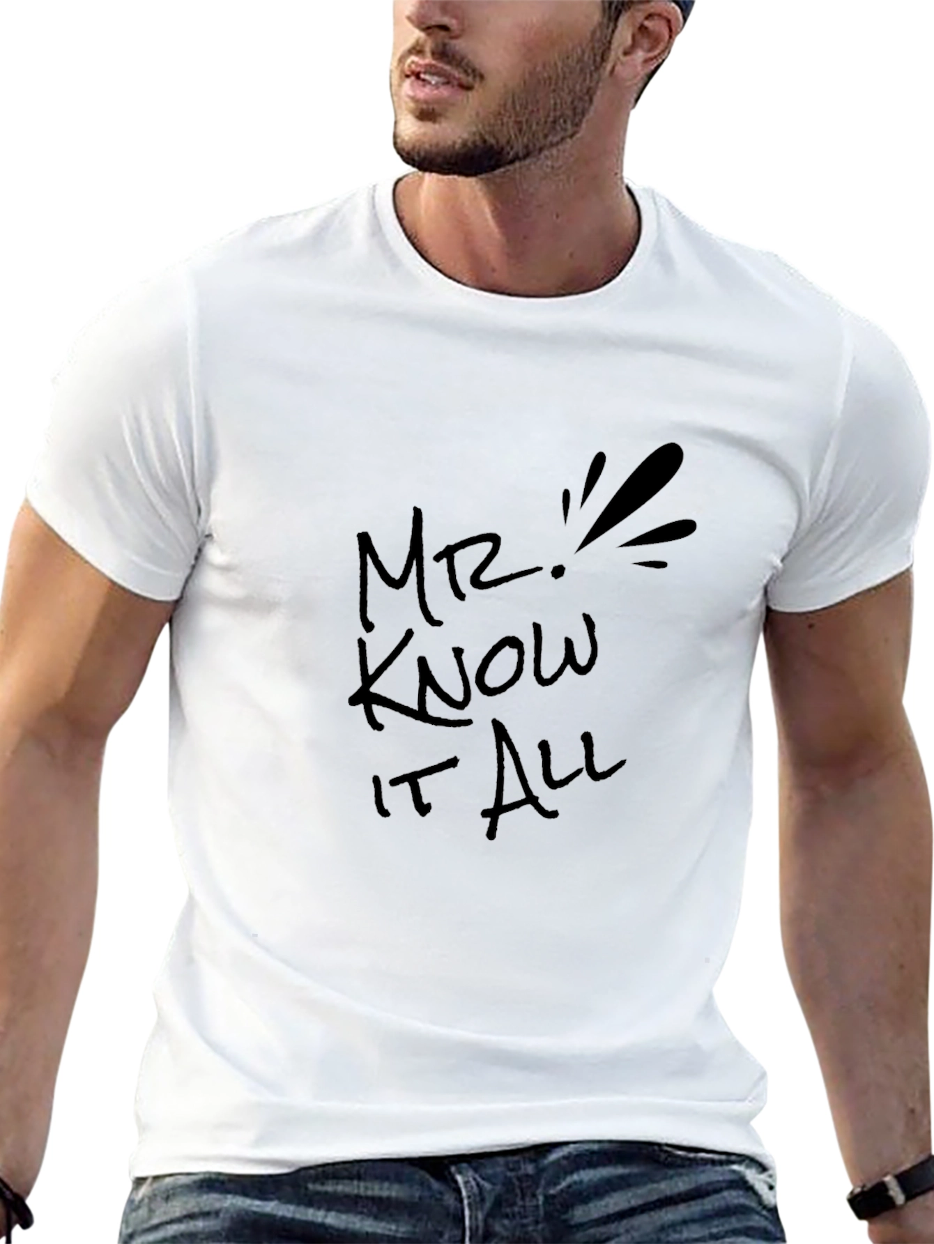 Black Mr. Know It All Black Tee view 13