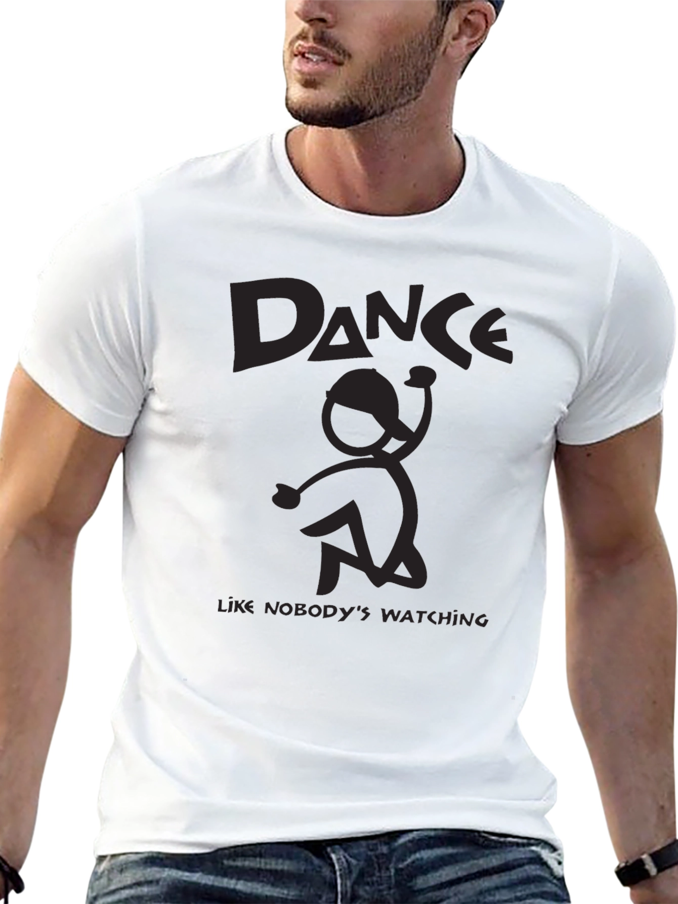 Black Dance Like Nobody's Watching Graphic Tee view 13