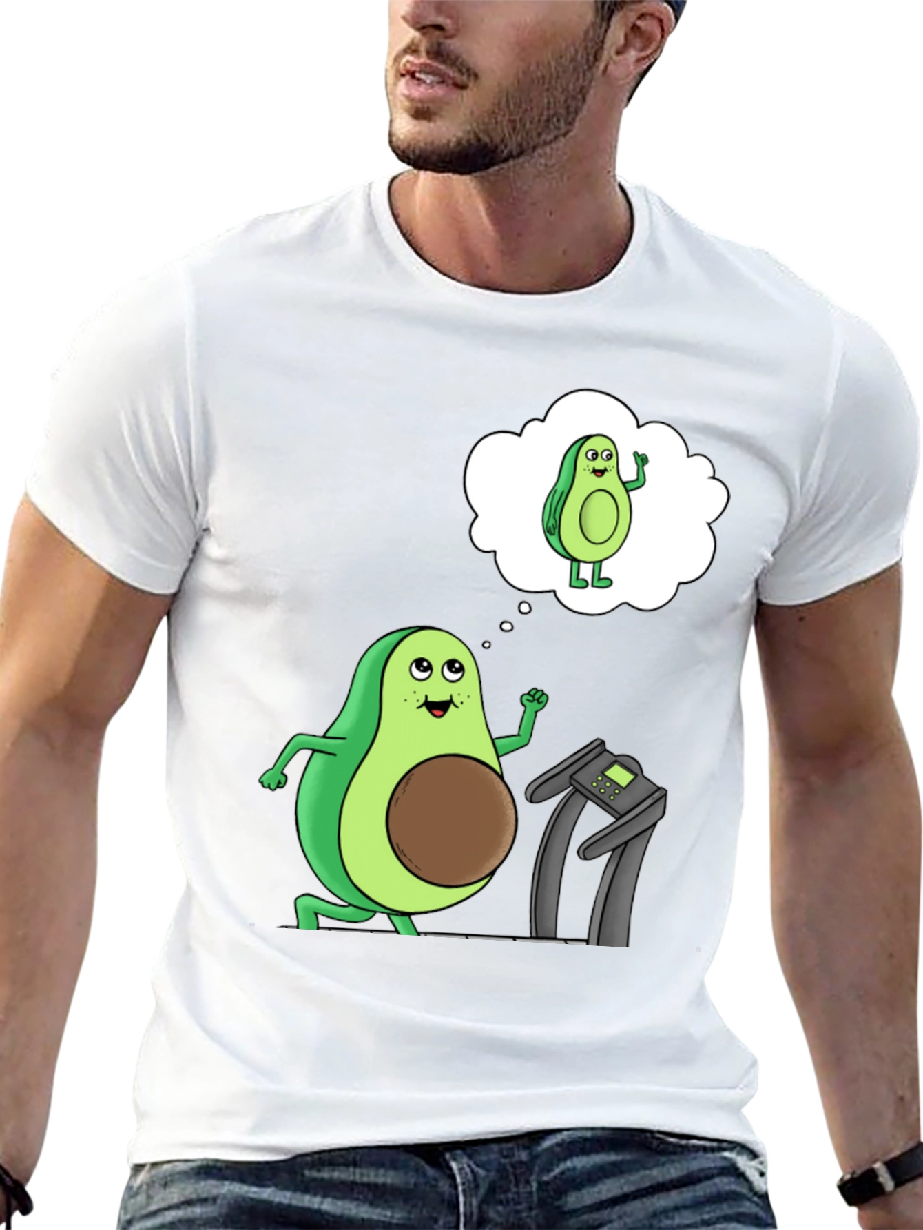 Black Avocado Gym Humor T-Shirt view 13