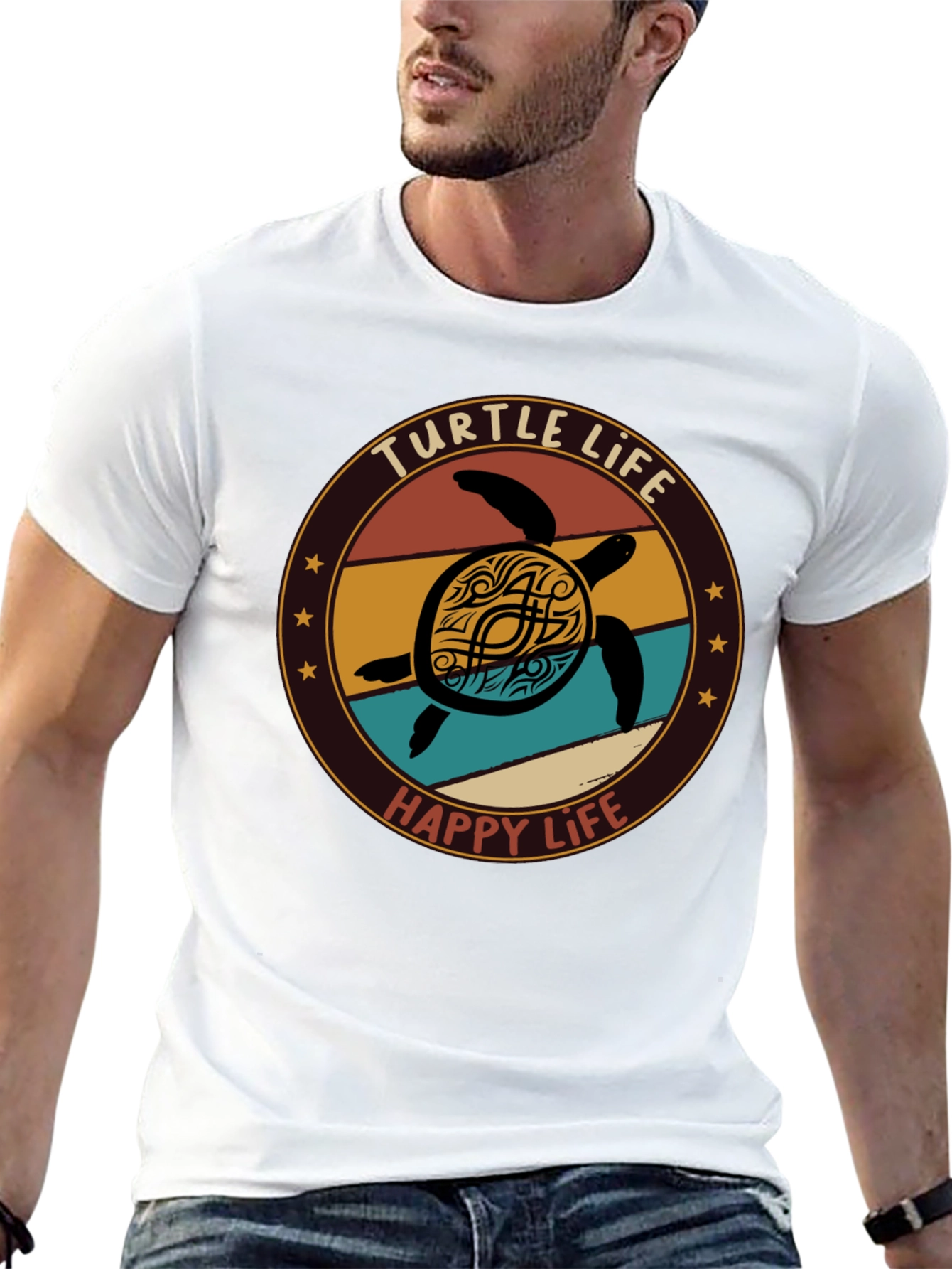 Black Turtle Life T-Shirt - Happy Life Tee view 13