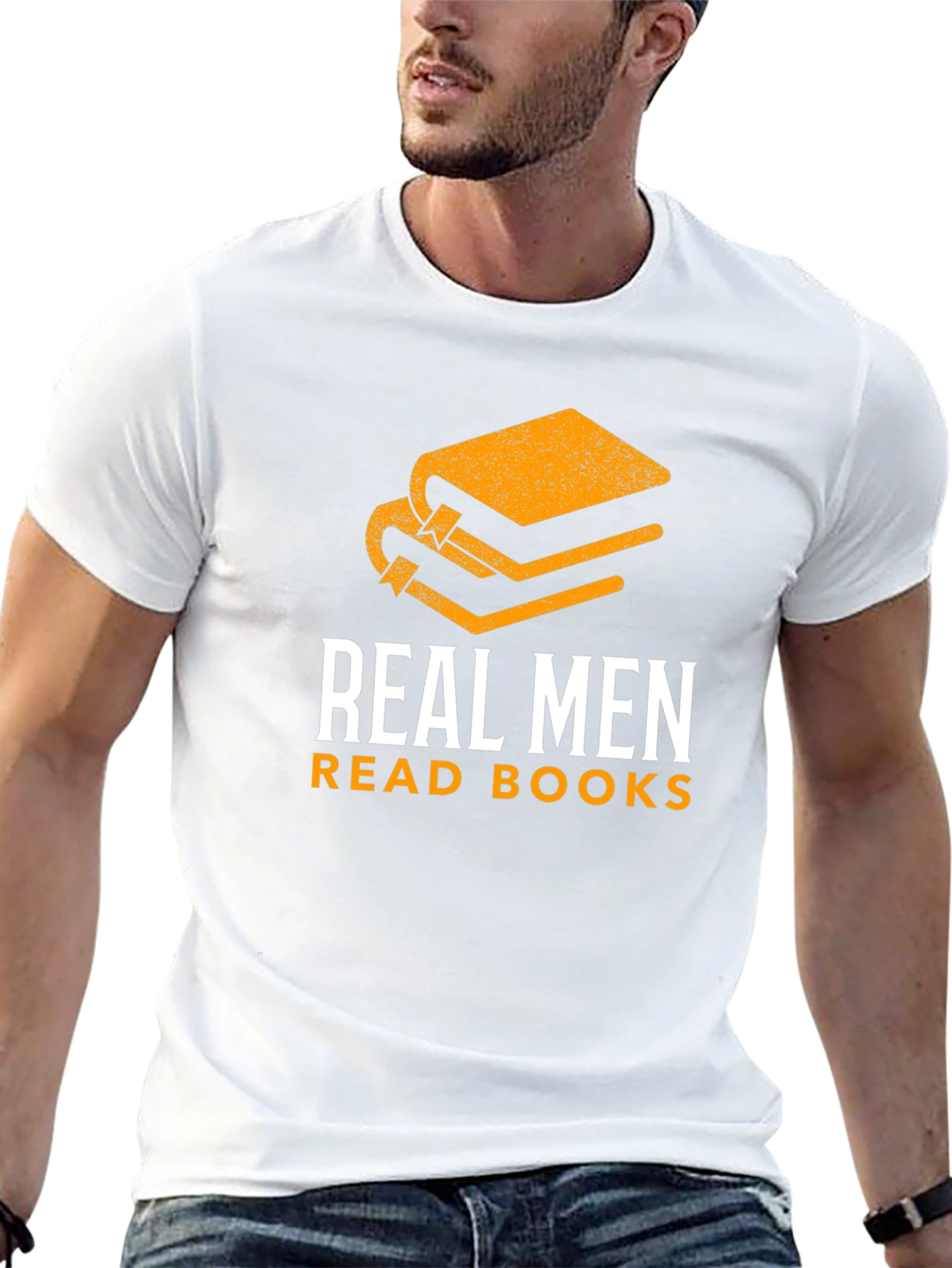 Black Real Men Read Books Graphic Tee - Book Lover Gift view 13