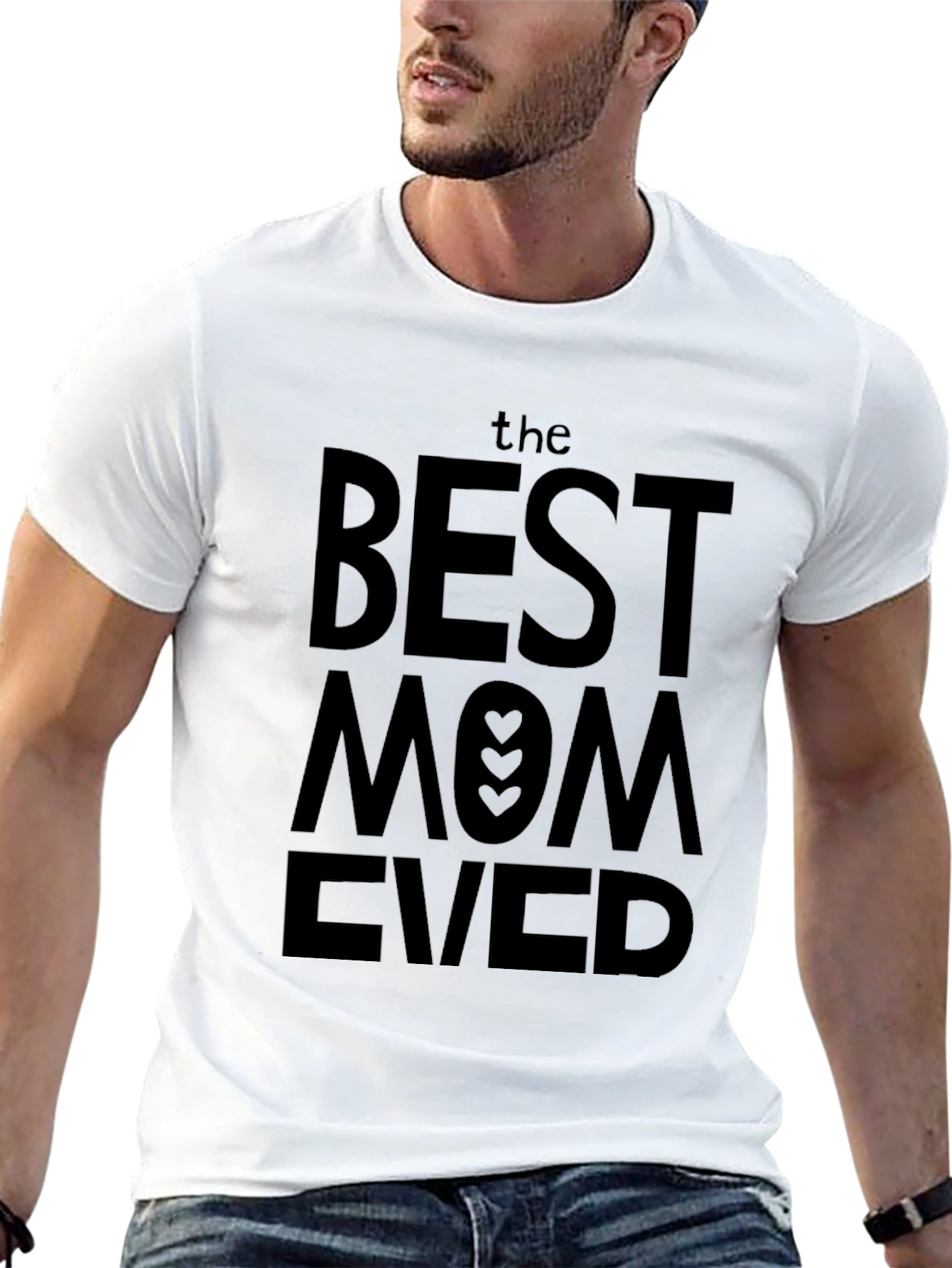 Black Best Mom Ever T-Shirt - Black view 13