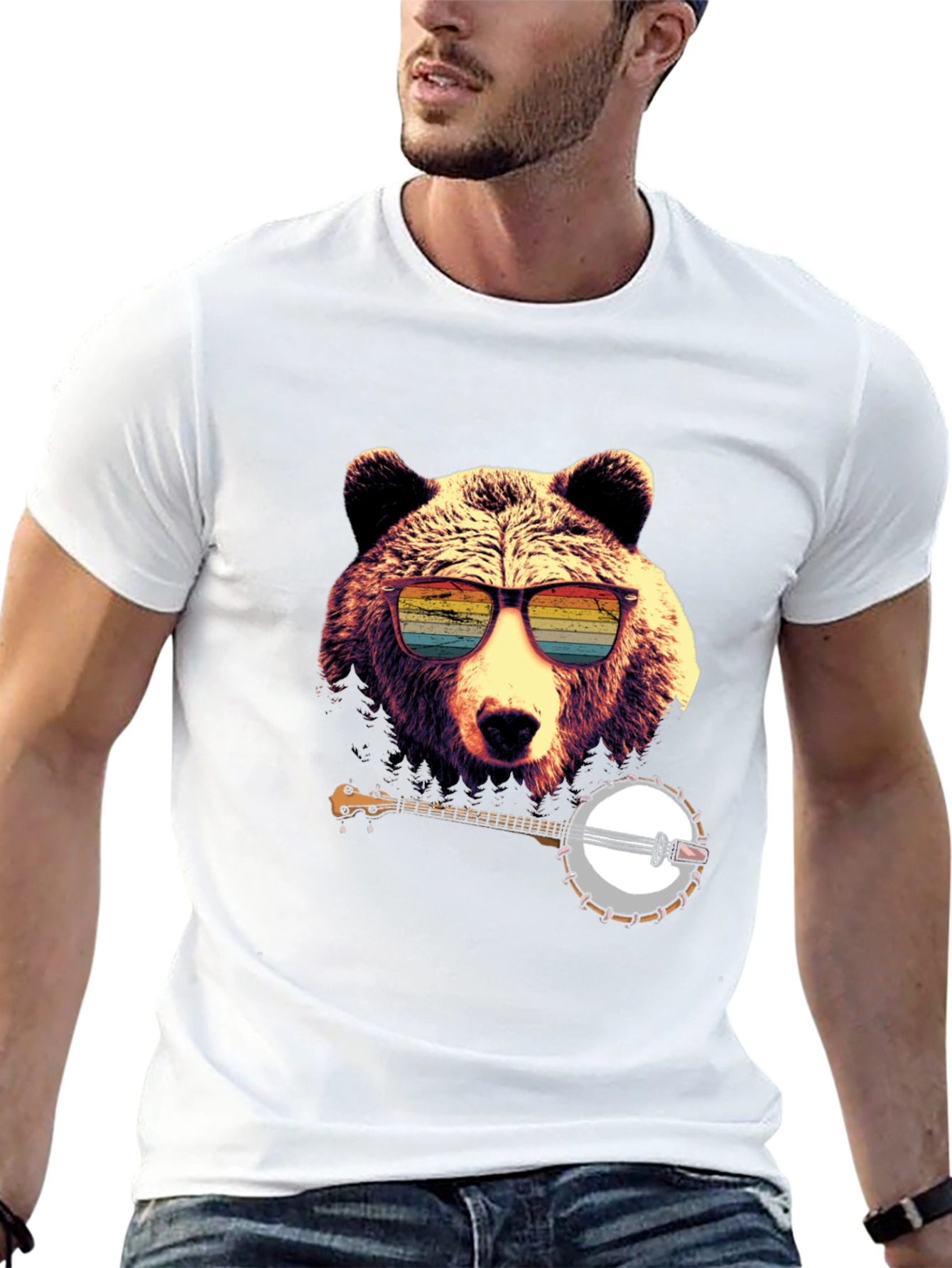 Bear with Banjo Graphic Tee - 13