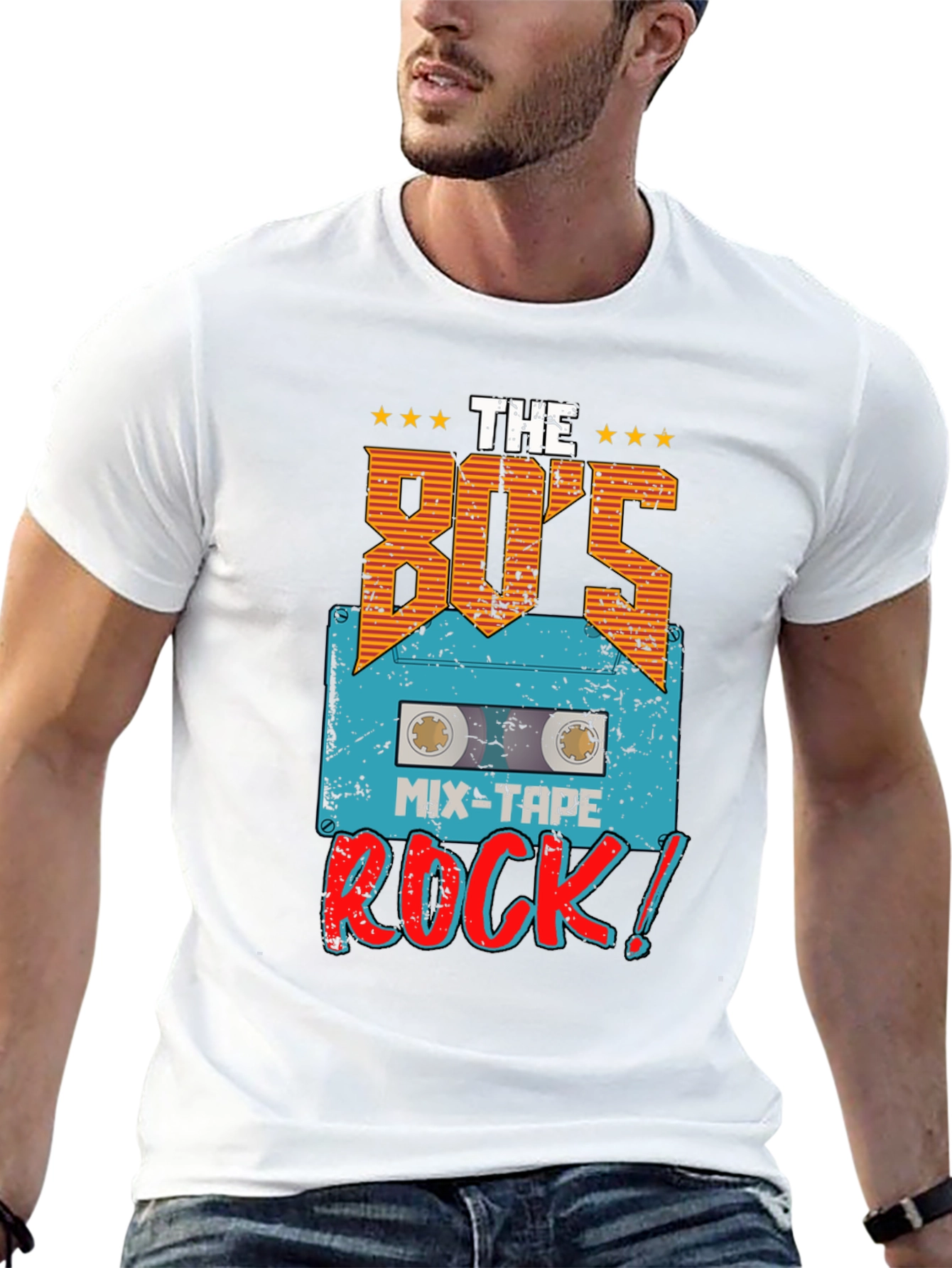 Black 80's Mix-Tape Rock T-Shirt view 13