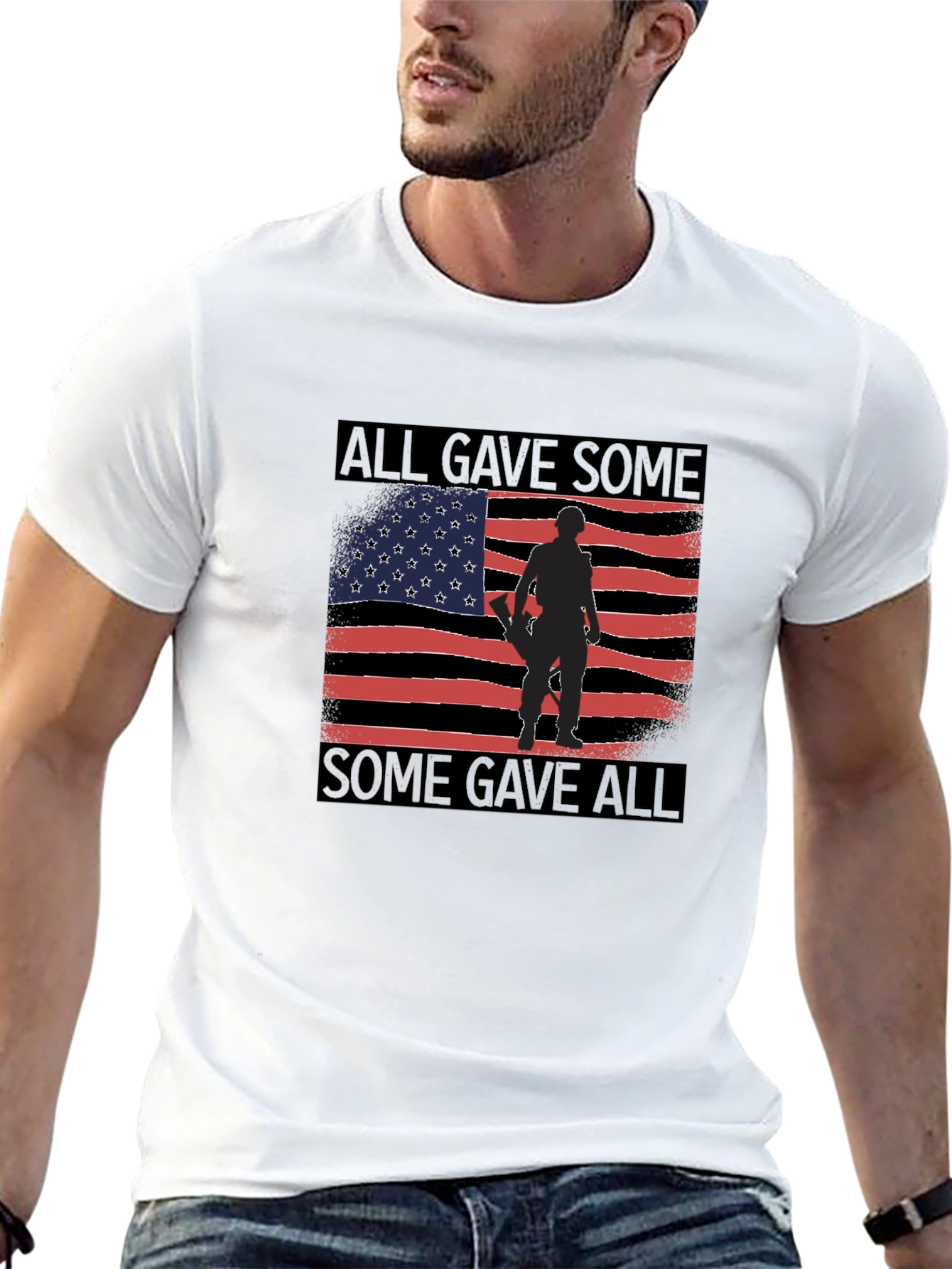 Black All Gave Some T-Shirt view 13