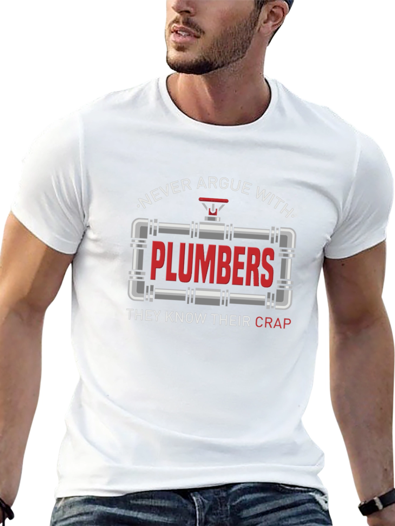 Black Plumbers Know Their Crap T-Shirt view 13