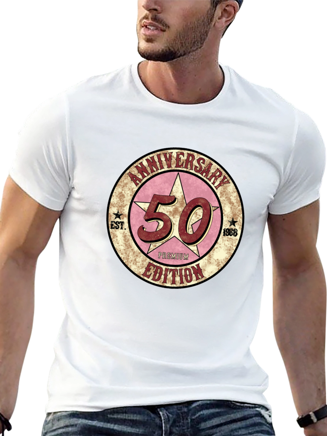 Black 50th Anniversary Premium Edition Black T-Shirt view 13