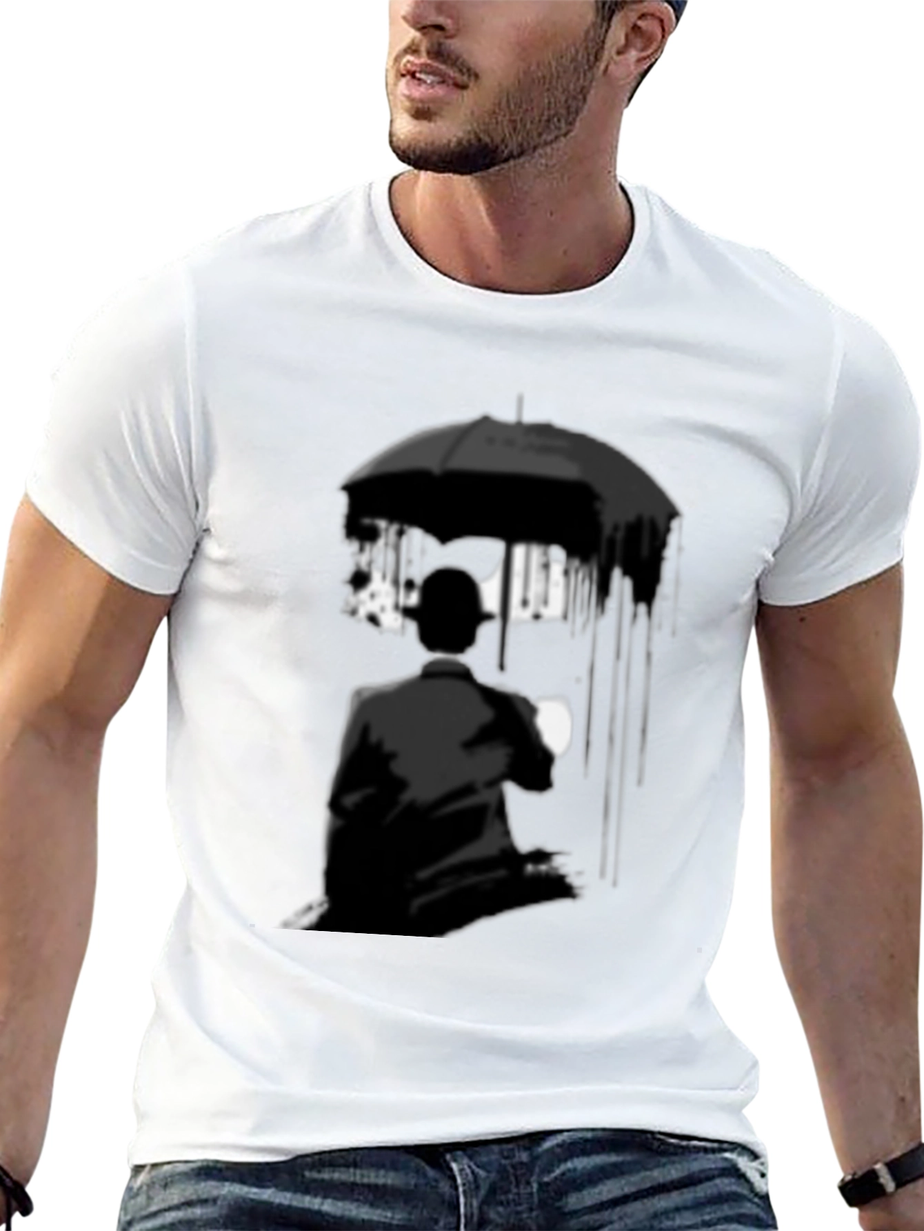 Black Umbrella Academy Style Graphic Tee - Black view 13