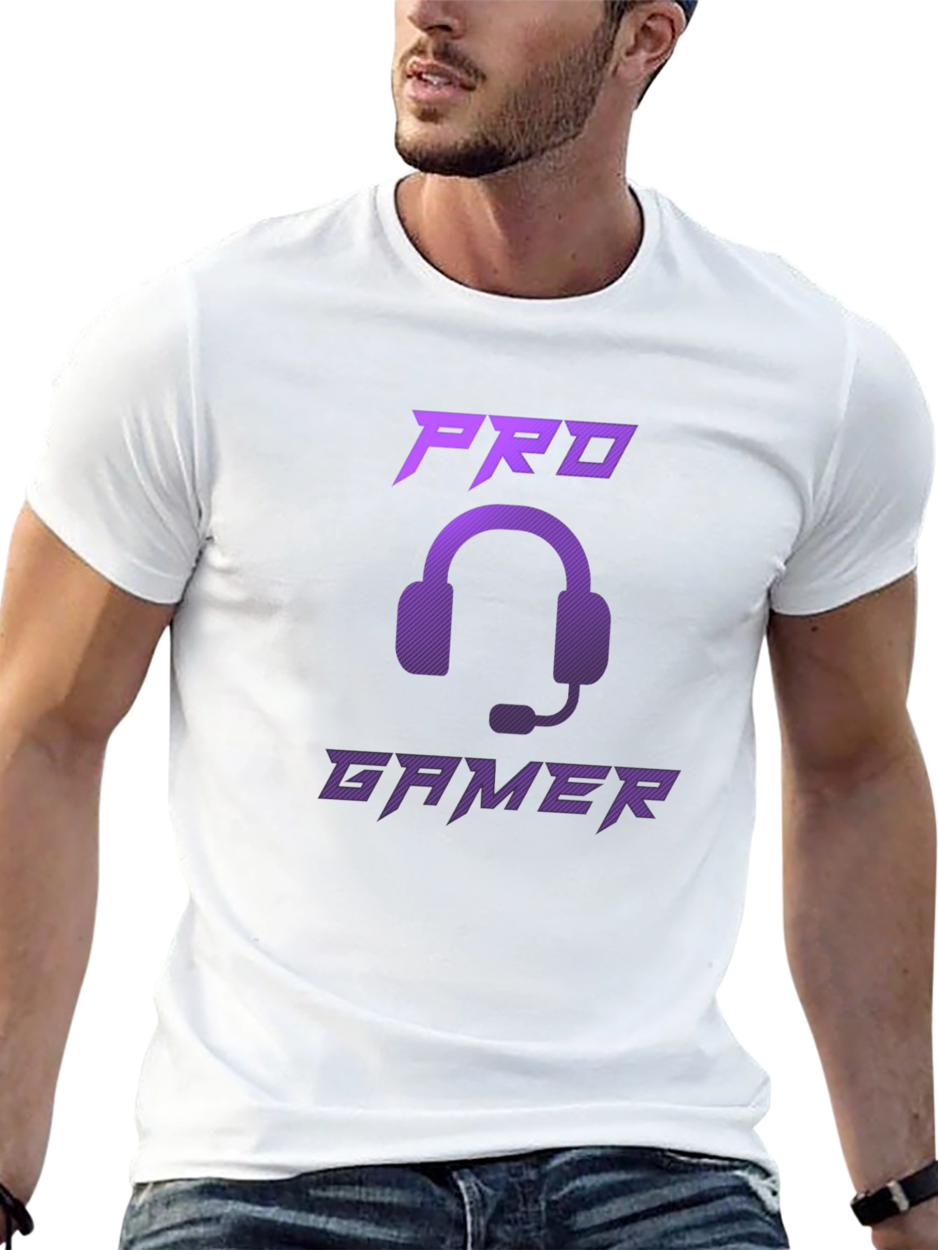Black Pro Gamer Black T-Shirt view 13